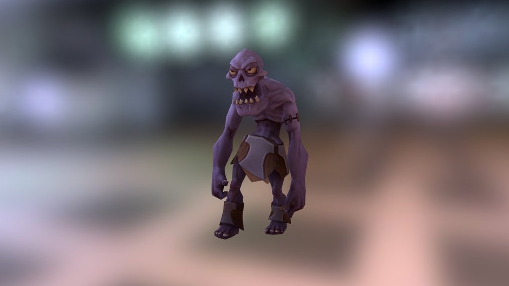 Cartoon Undead Walk/Run 3d model