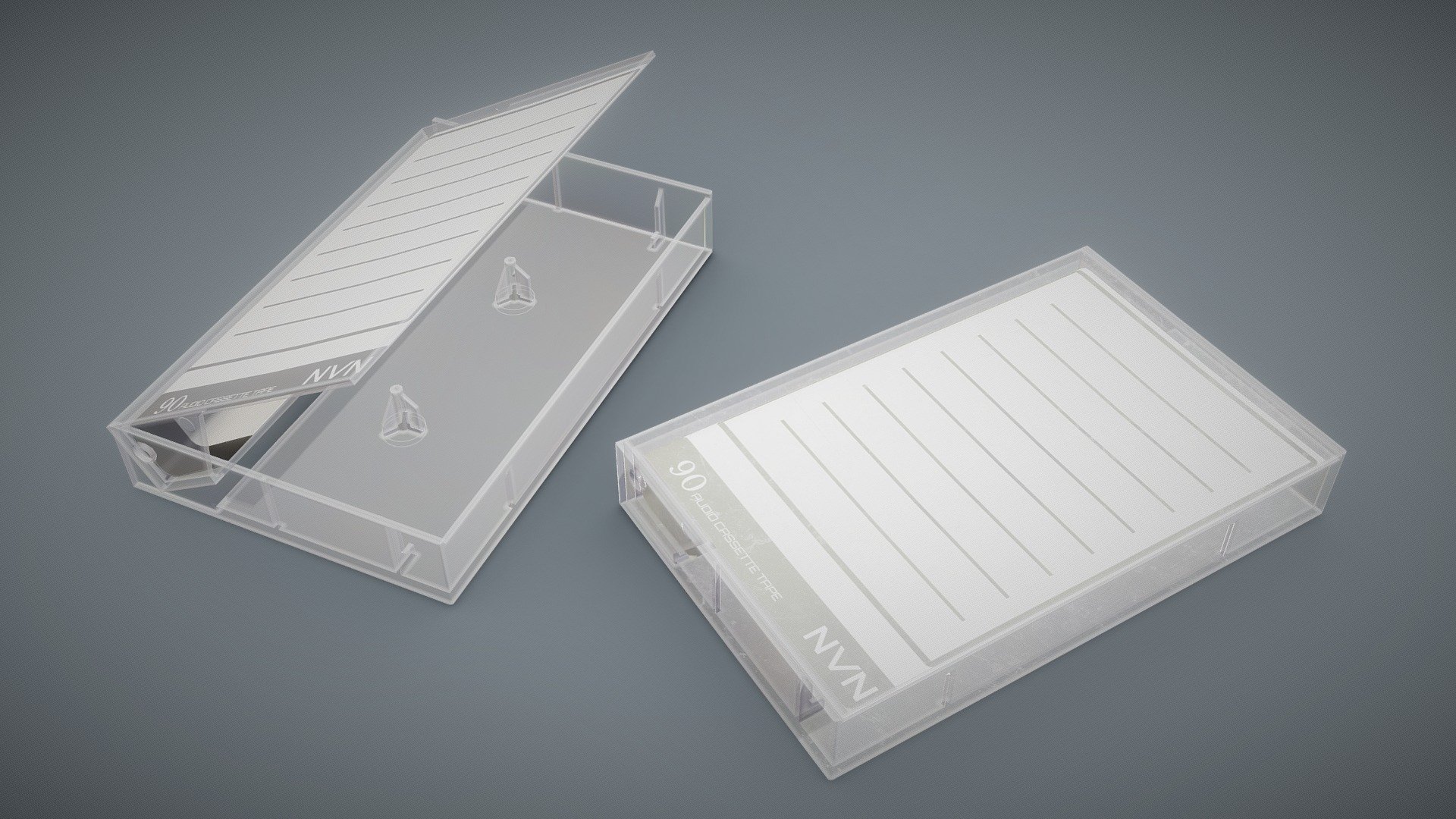 Cassette Case White 3d model