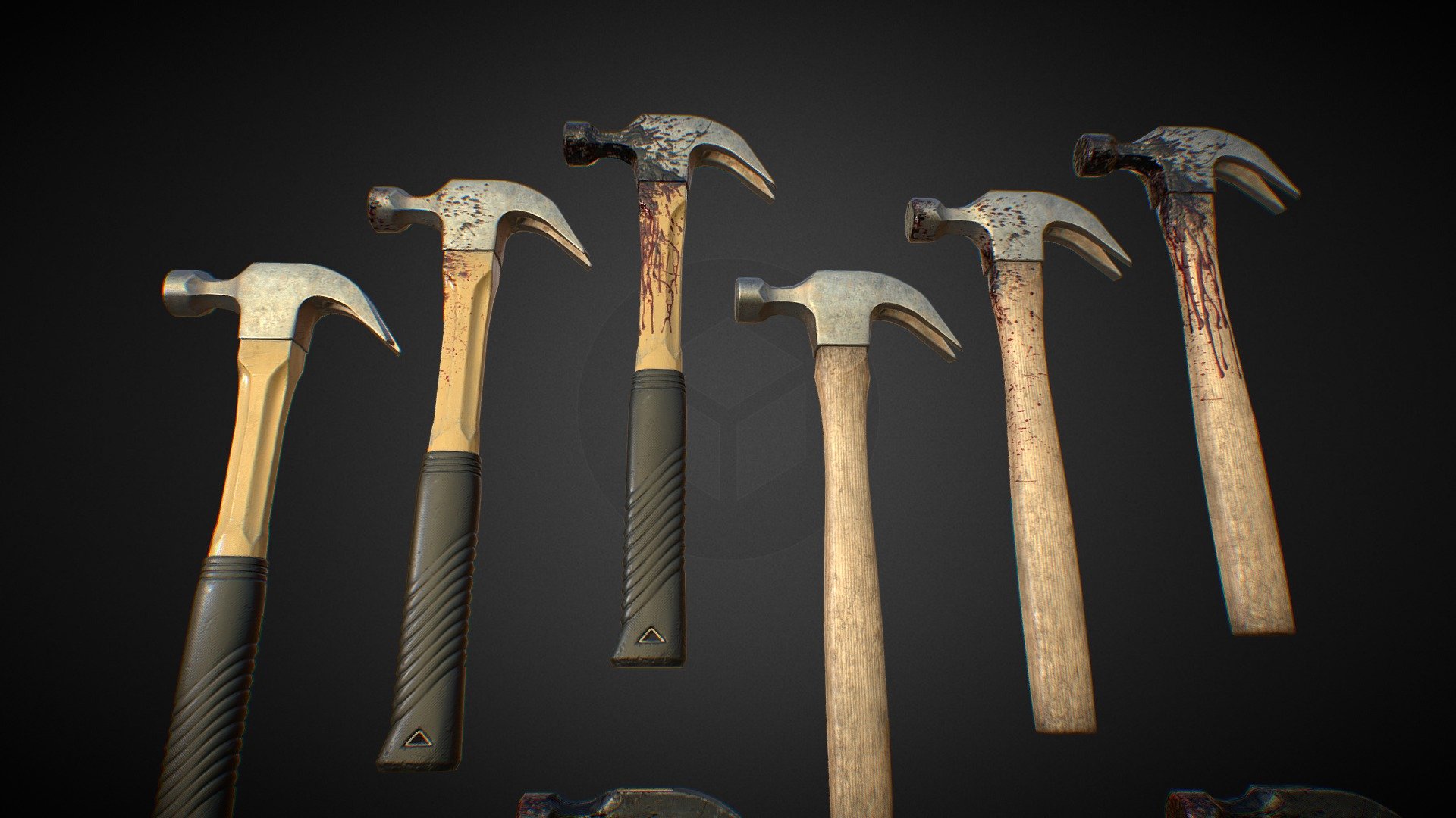 Bloody Hammer 3d model