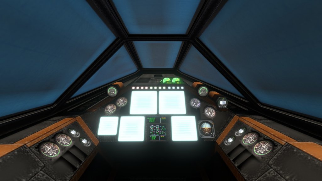 NX2000 Cockpit 3d model