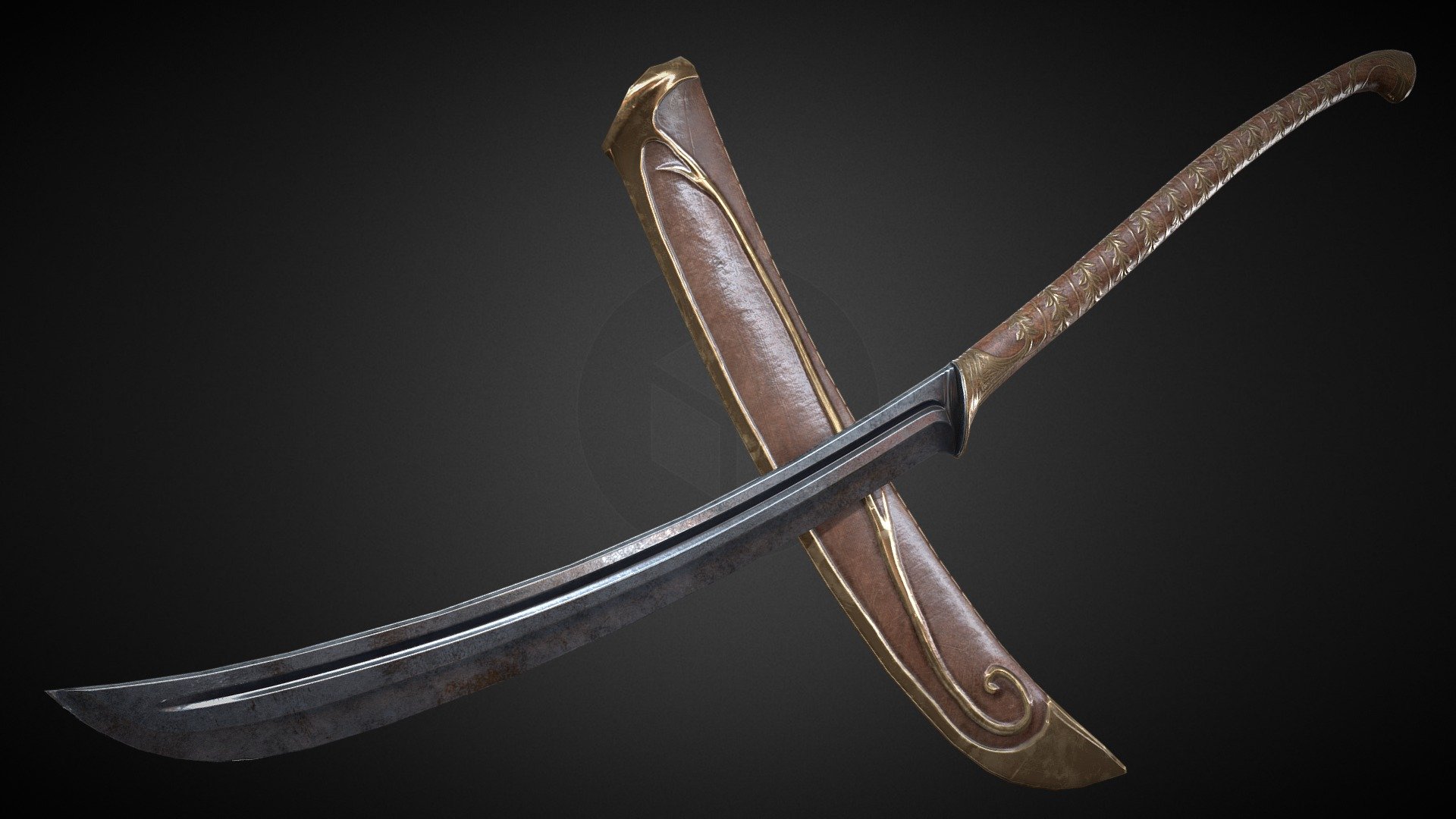 Galadhrim Warriors Glaive 3d model