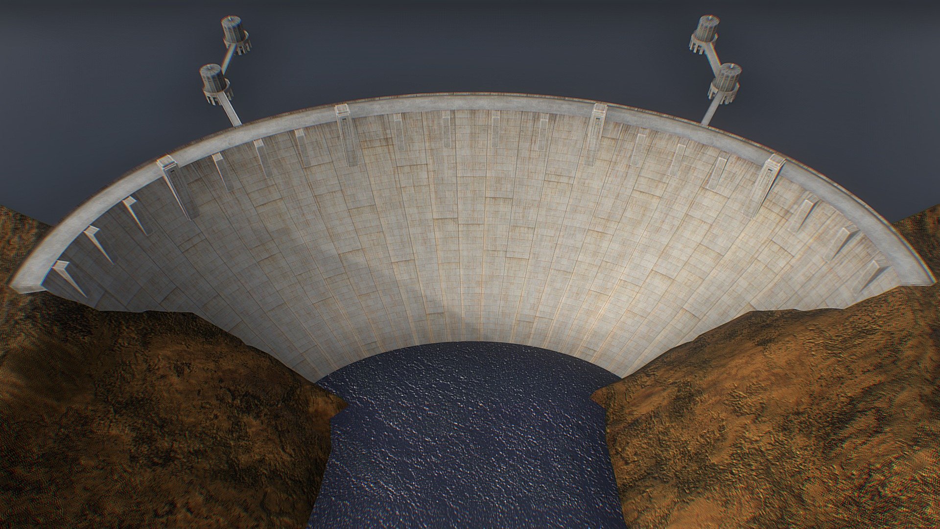 Hoover Dam 3d model