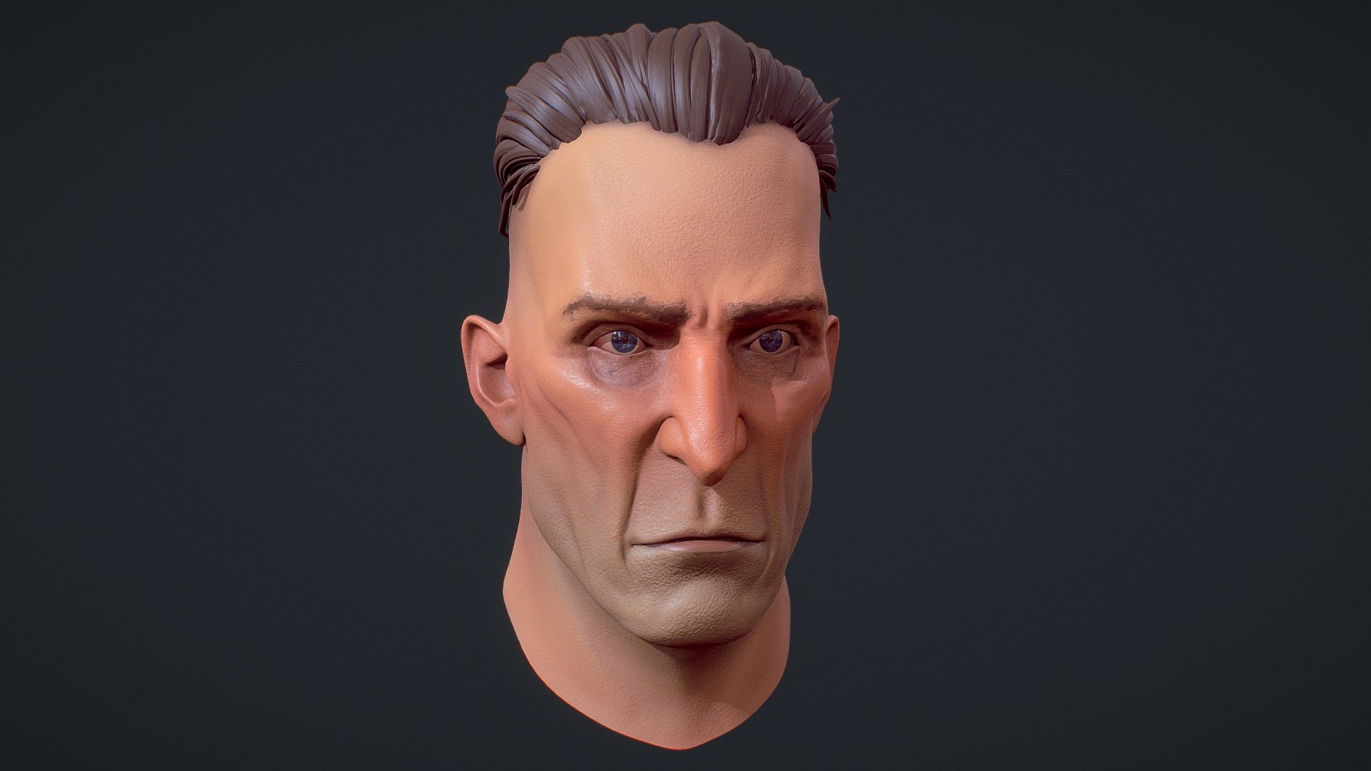 Portrait after a concept 3d model