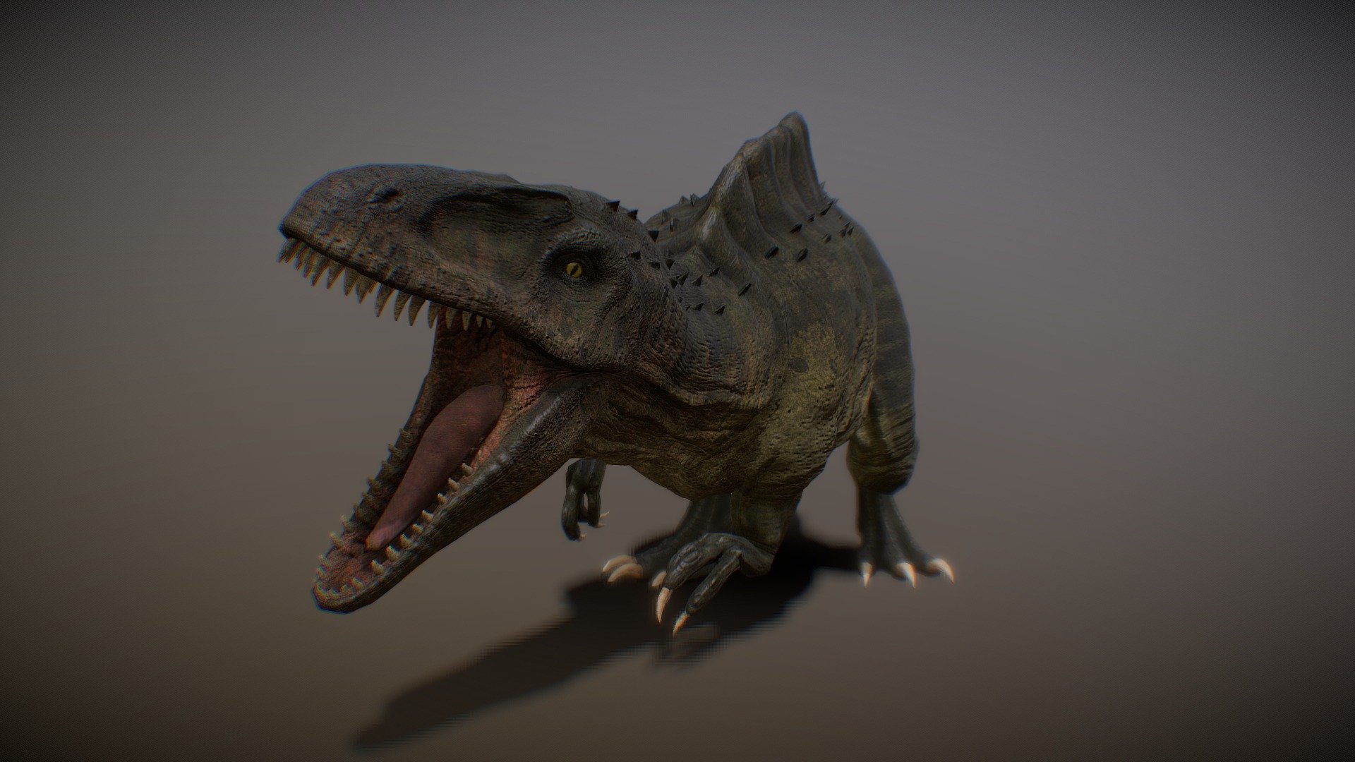 Acrocanthosaurus Animated (GameReady) 3d model