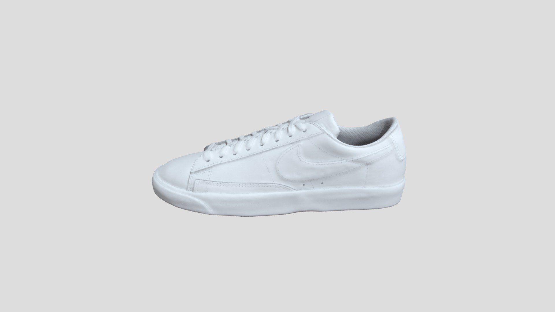 Nike Blazer Low Lthr 白色_AQ3597-100 3d model