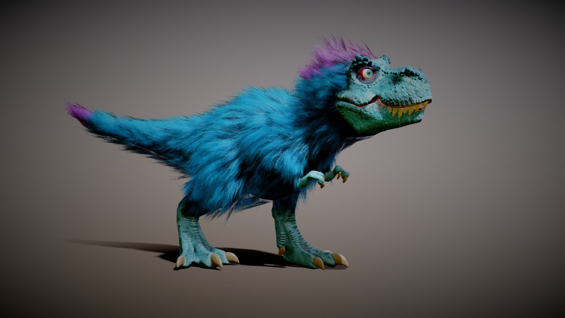 Trex (Cartoon version) 3.3 3d model