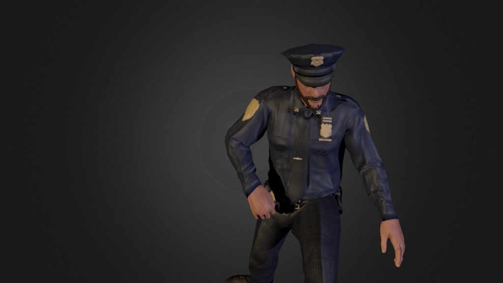 Injured Walk Animation 3d model