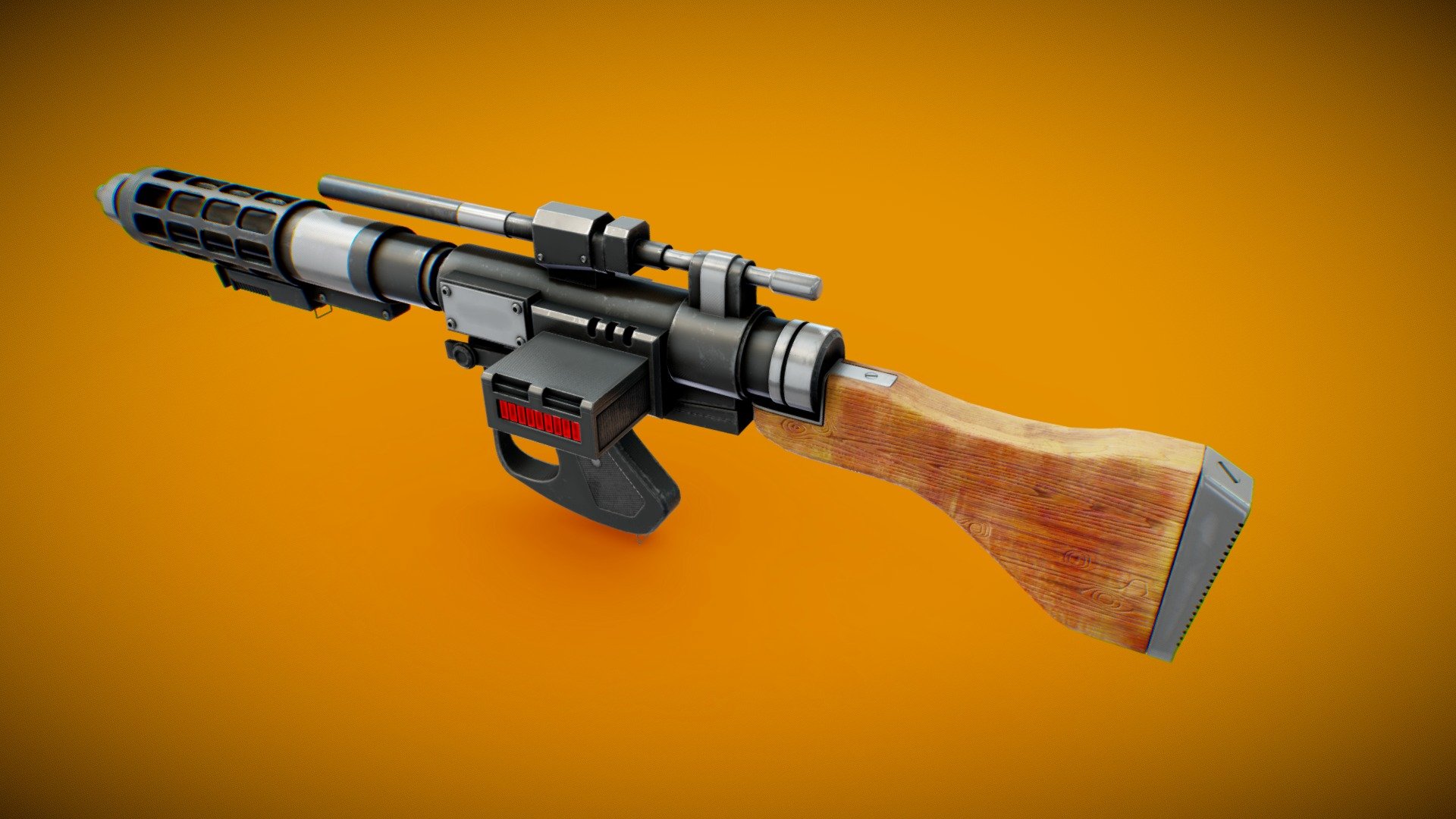 E5c Heavy Blaster Rifle 3d model