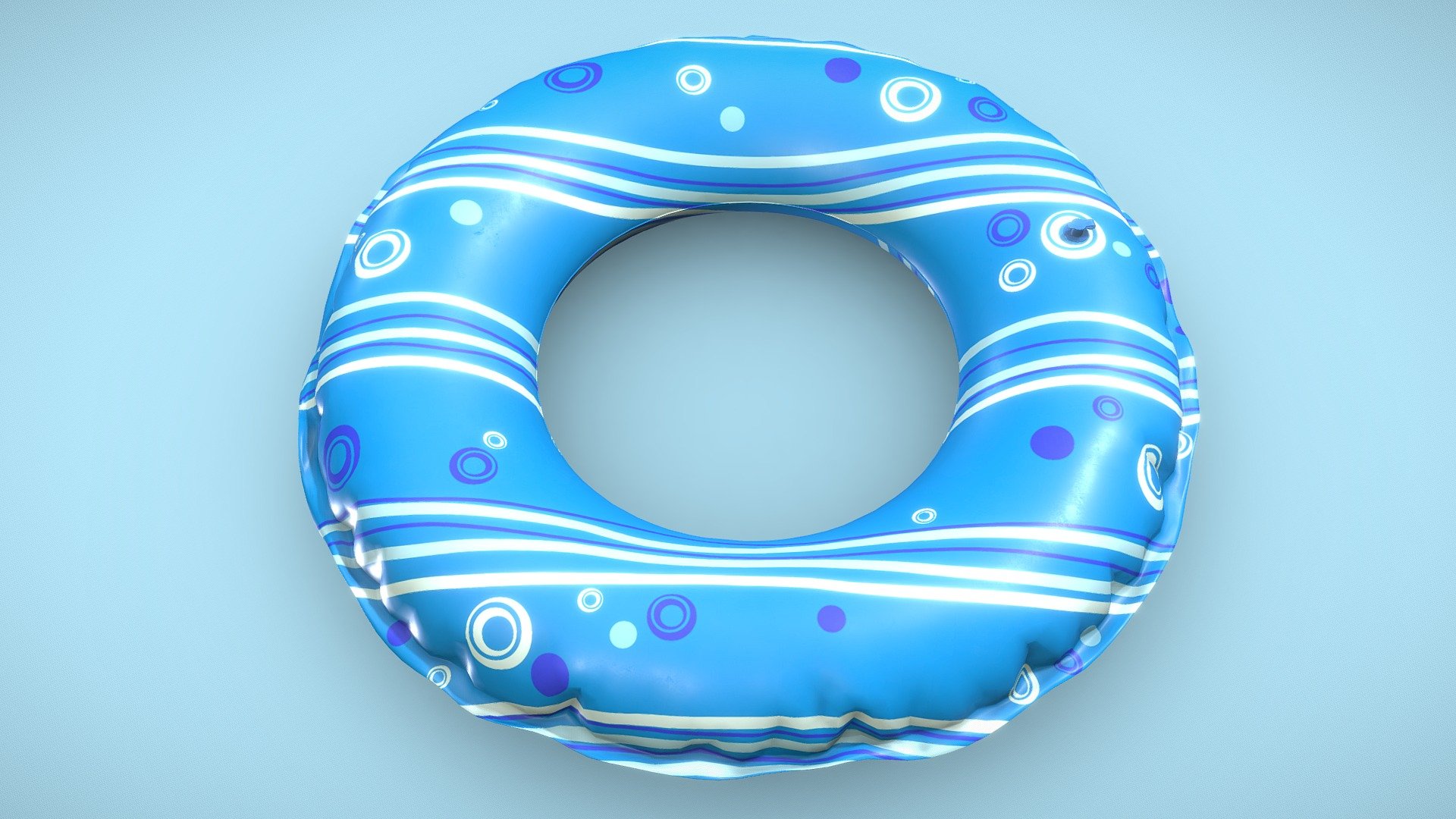 Inflatable Pool Float Ring 3d model