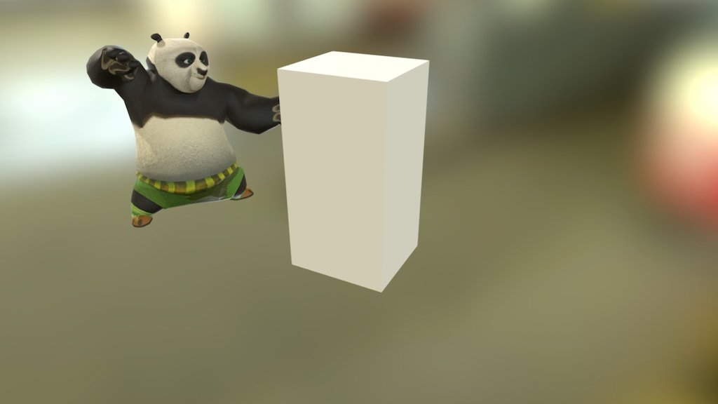 Kongfu Panda The Dragon Warrior Po Attack 3d model