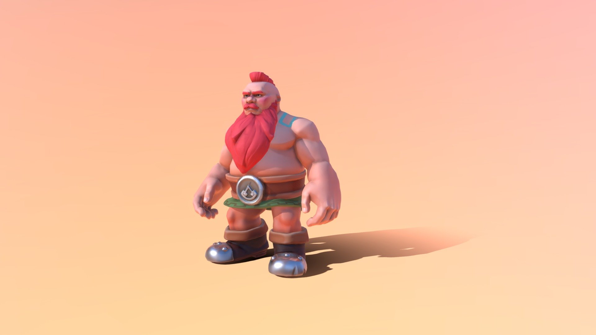 EIN Stylized Dwarf : Bran 3d model