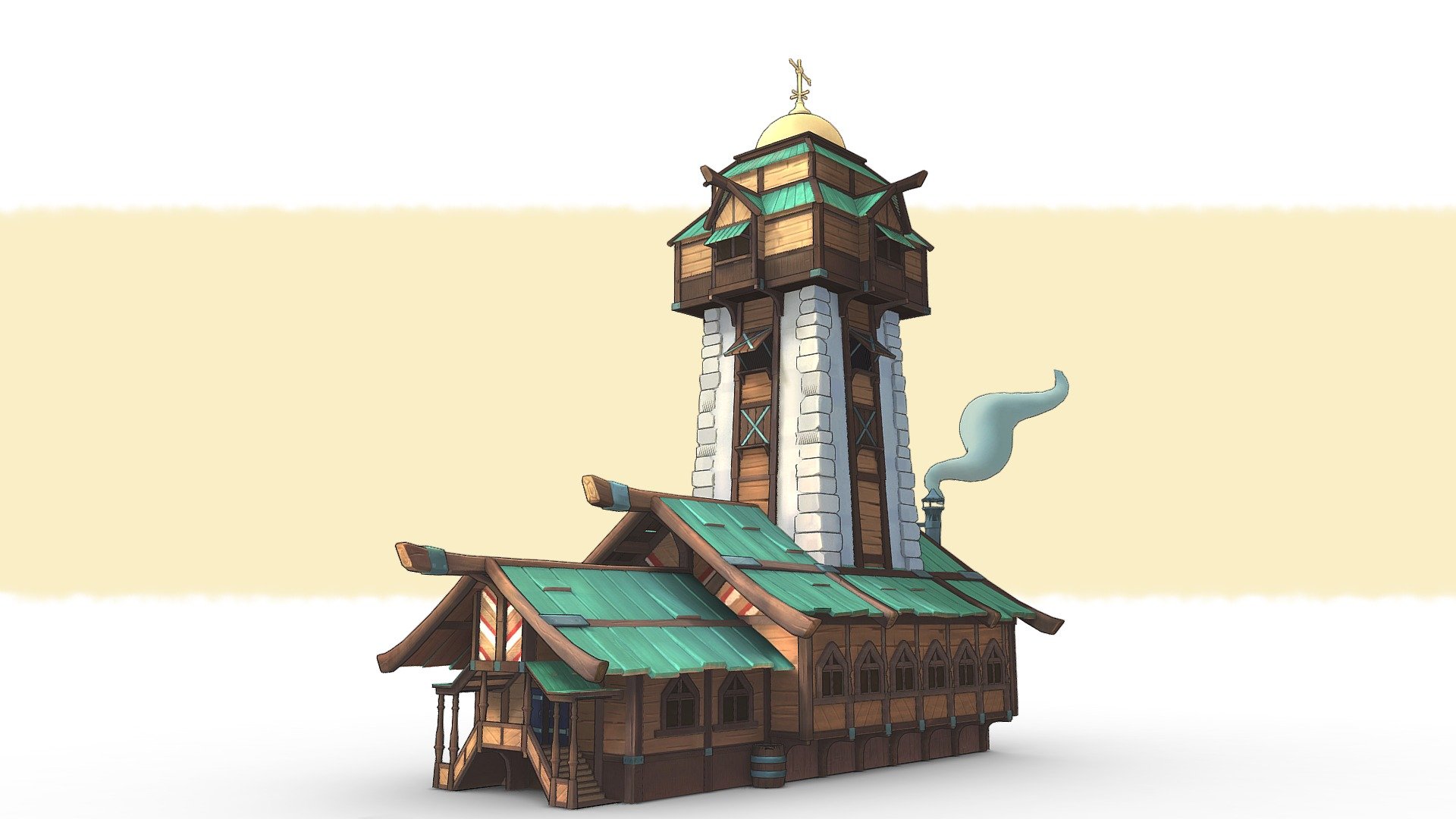 Viking House 3d model