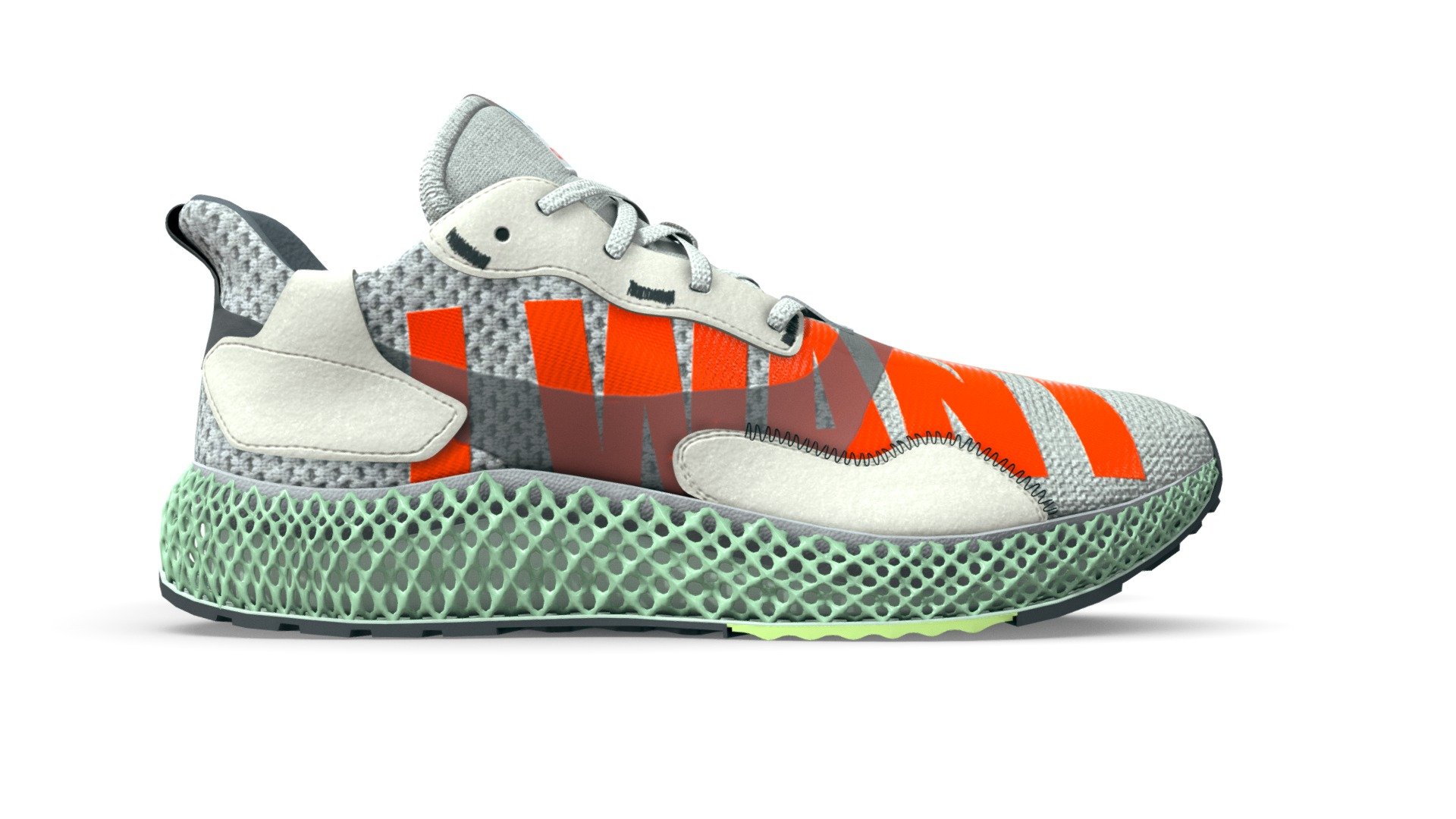 Adidas ZX 4000 (I WANT, I CAN) 3d model