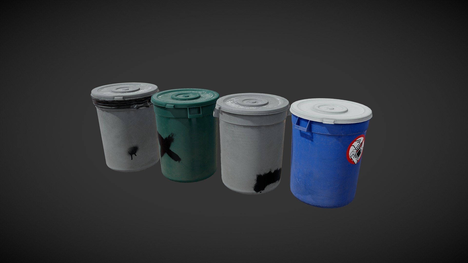 Trash Can 3d model