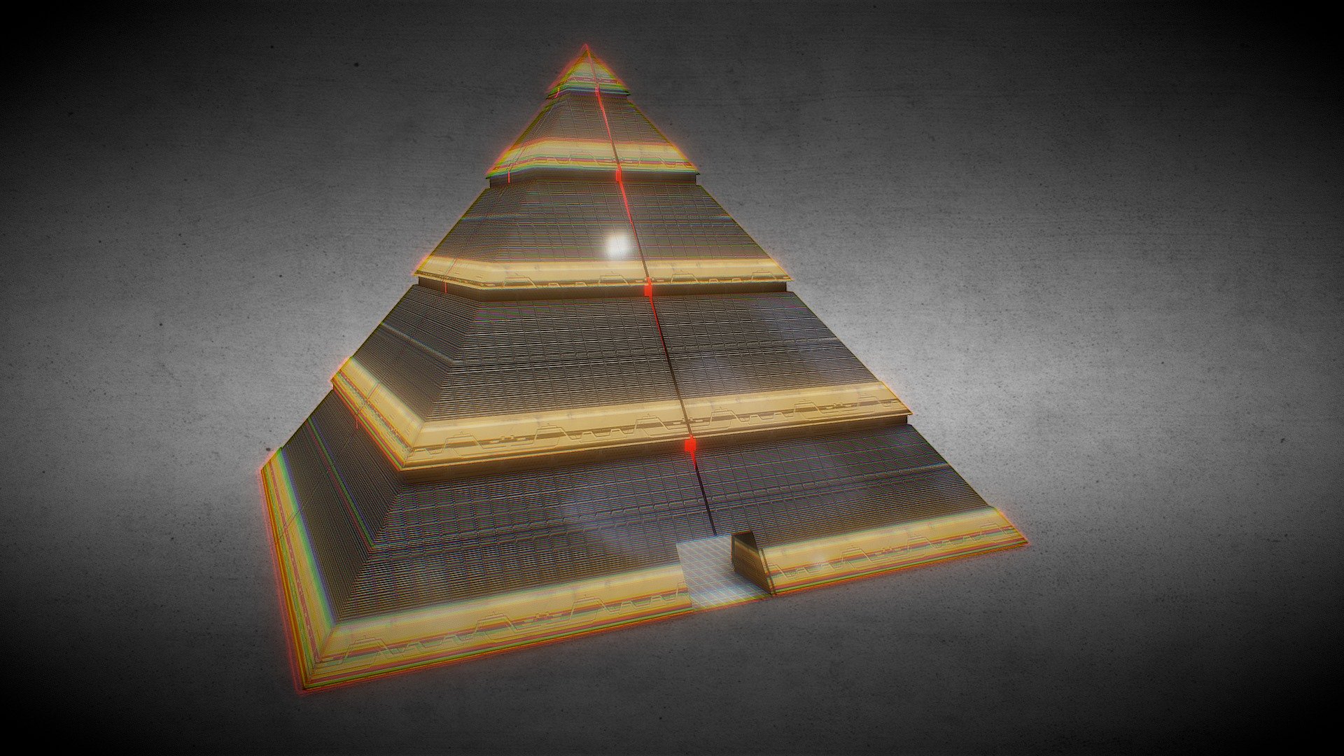 Sci-fi Pyramid 3d model