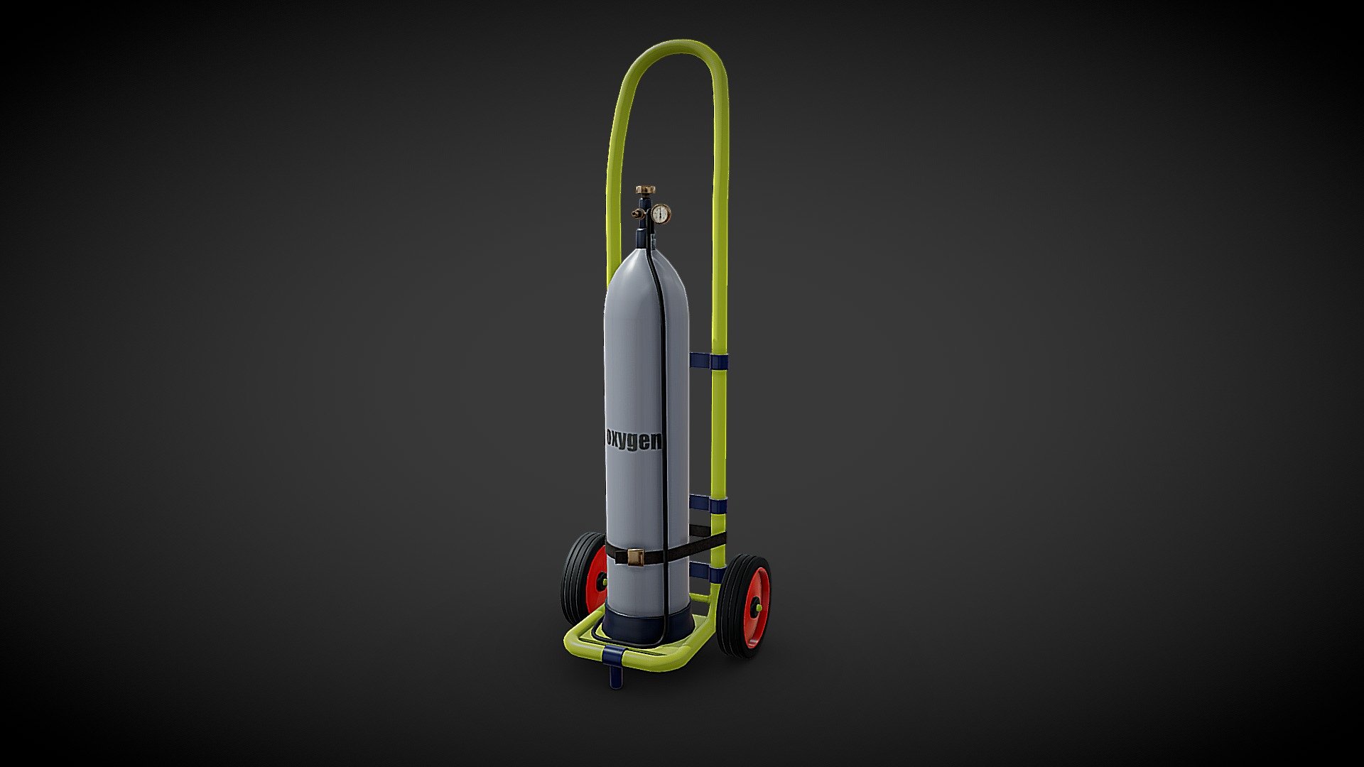 Oxygen tank 3d model