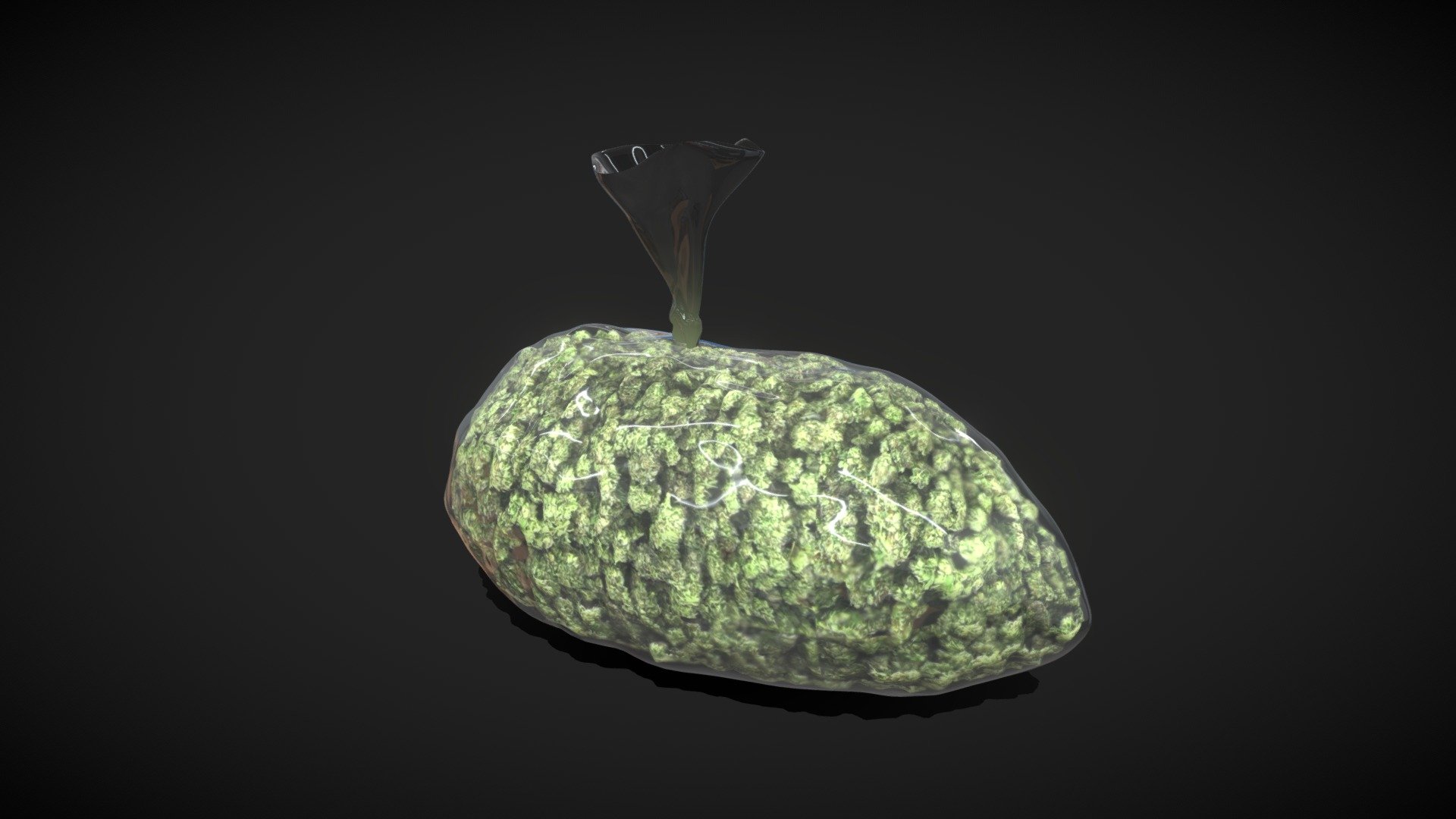 Big Weed Bag 3d model