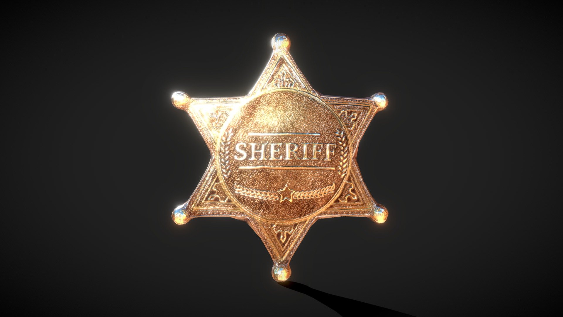 Sheriff Badge 3d model