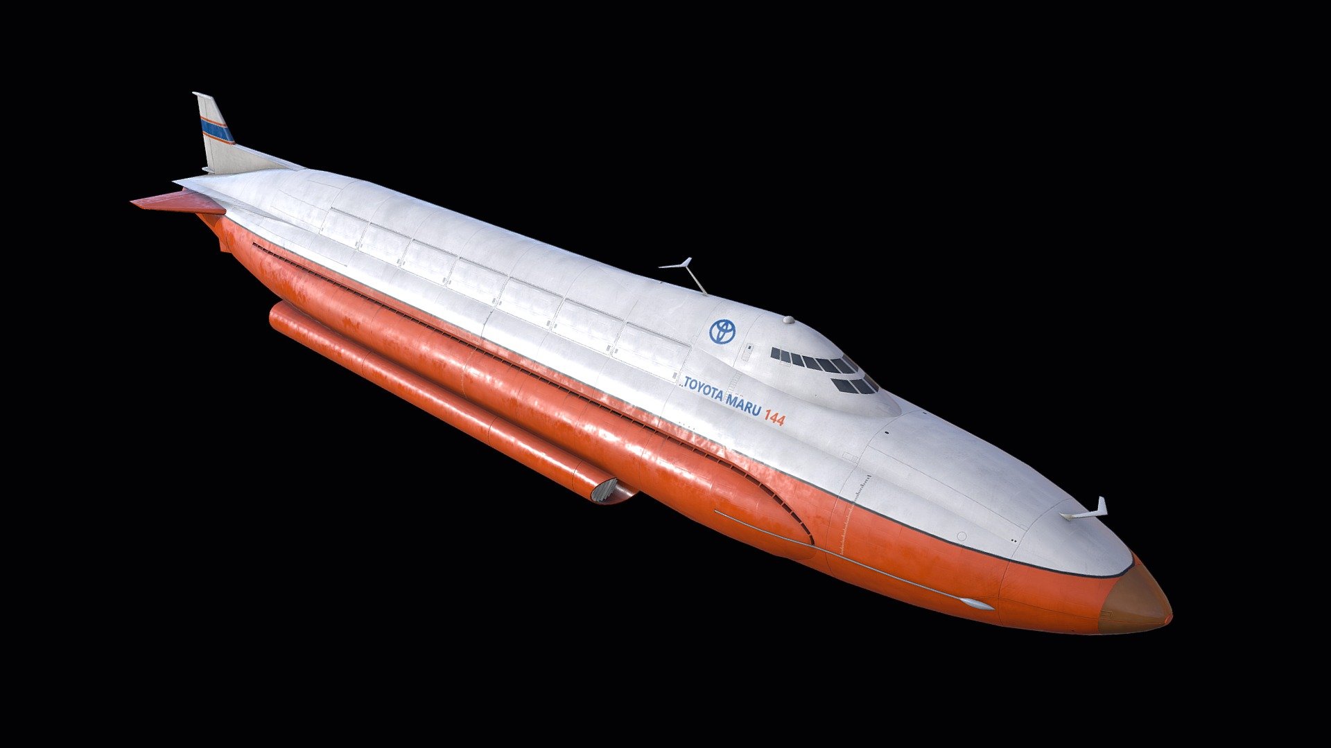 MHD Drive-Powered cargo Submarine 3d model