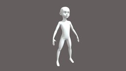 Cartoon Kid Base Body Mesh