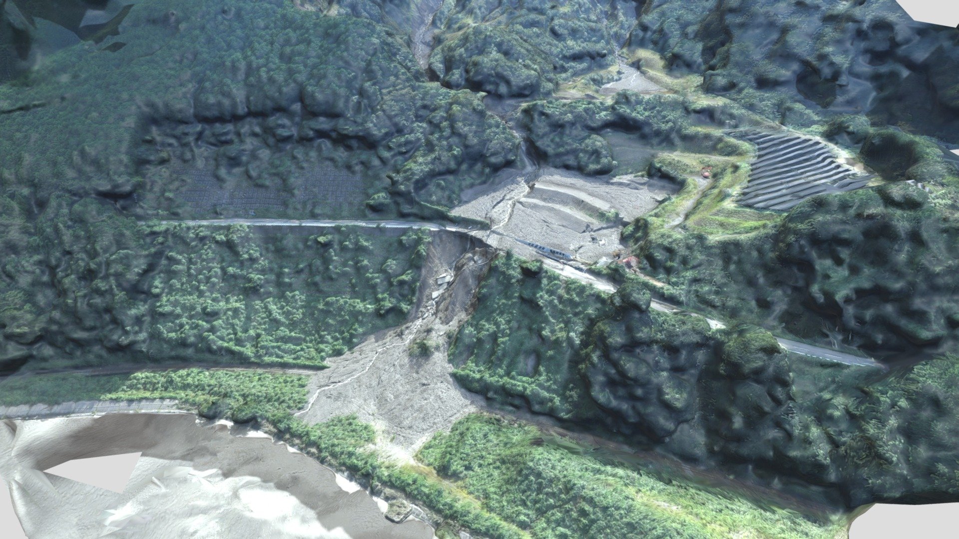 Shimada Fukuyou Landslide 3d model