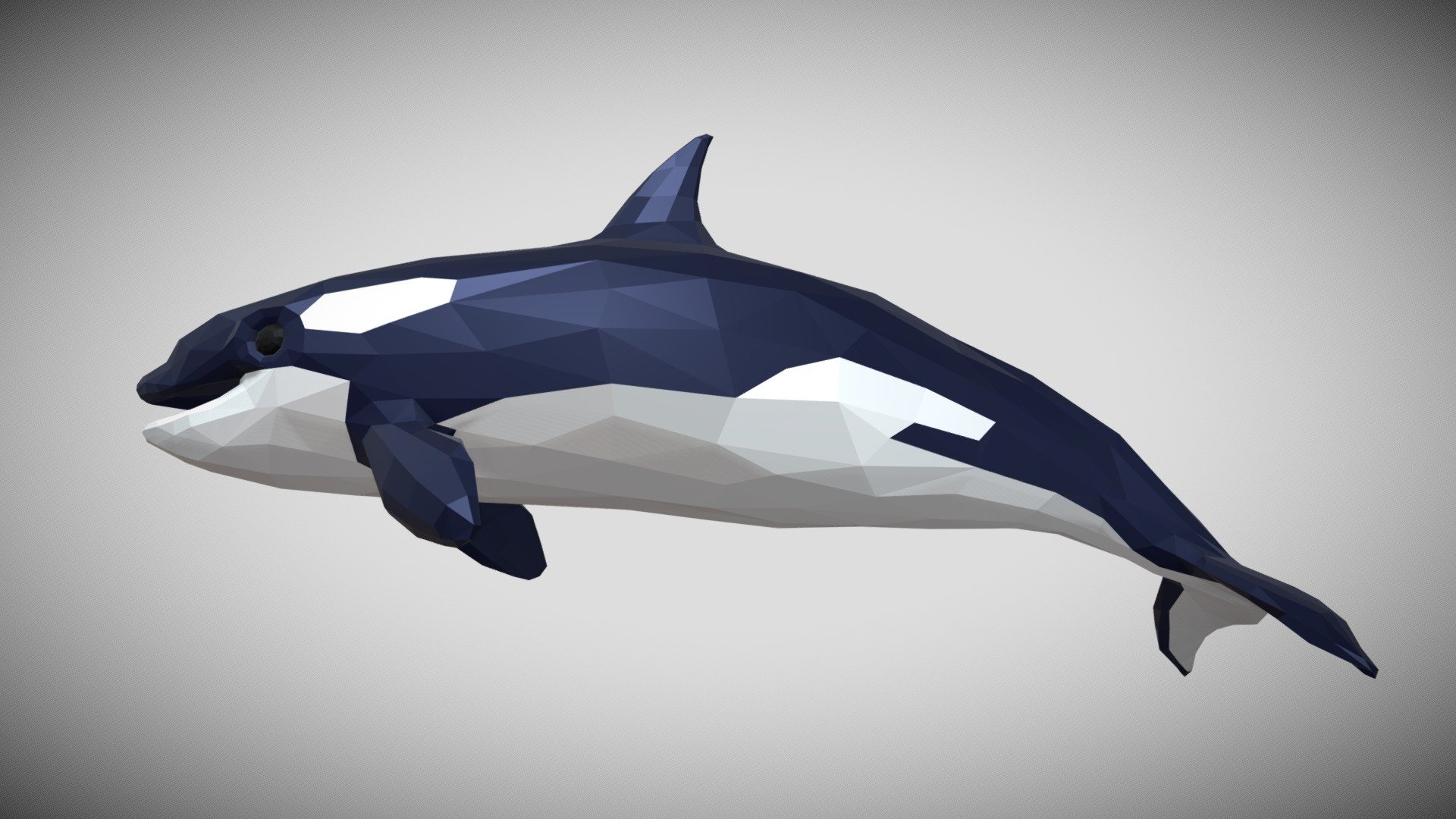 [Low Poly] Orca 3d model