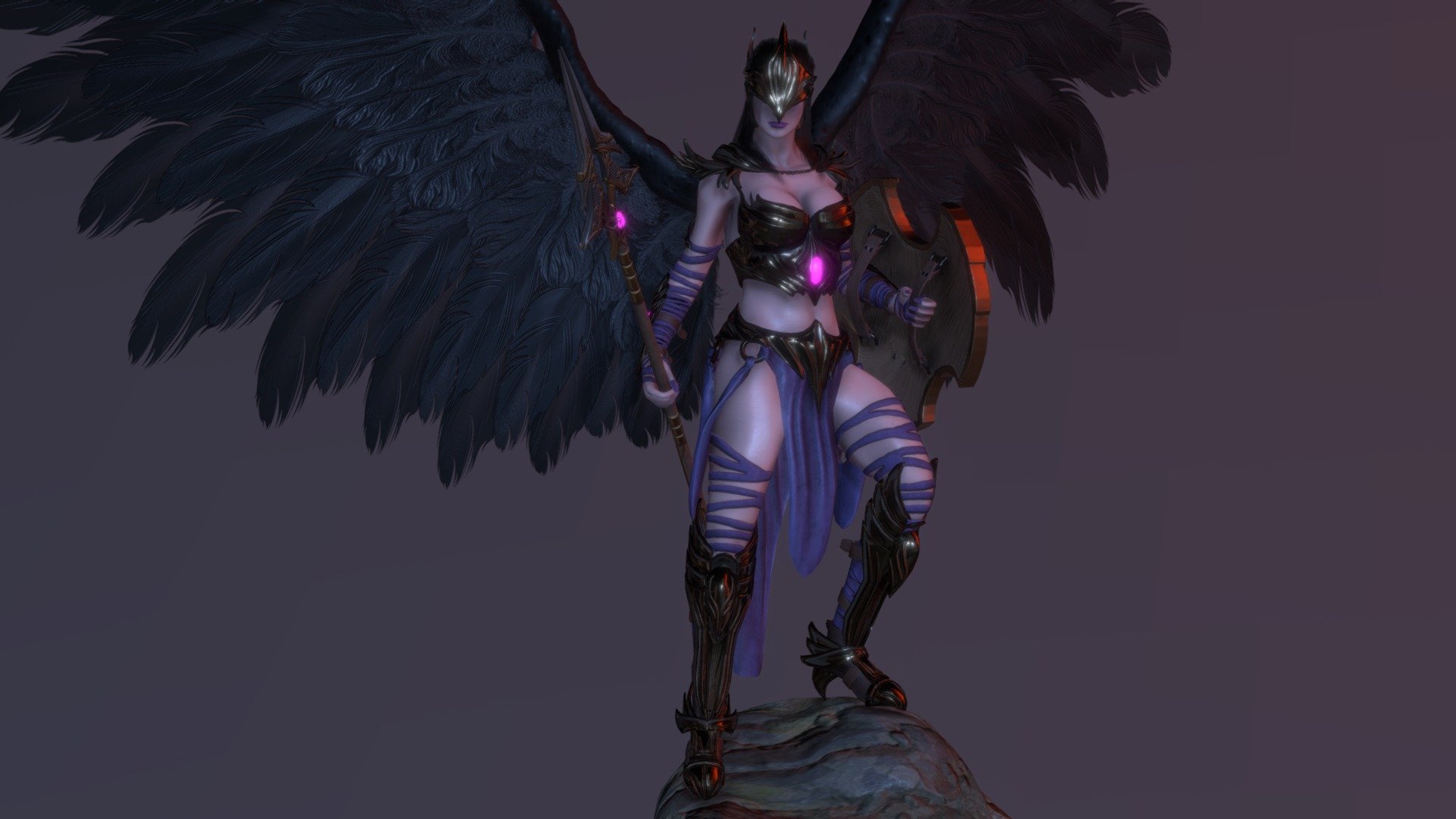 Dark Valkyrie 3d model