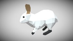 Low-poly animated rabbit