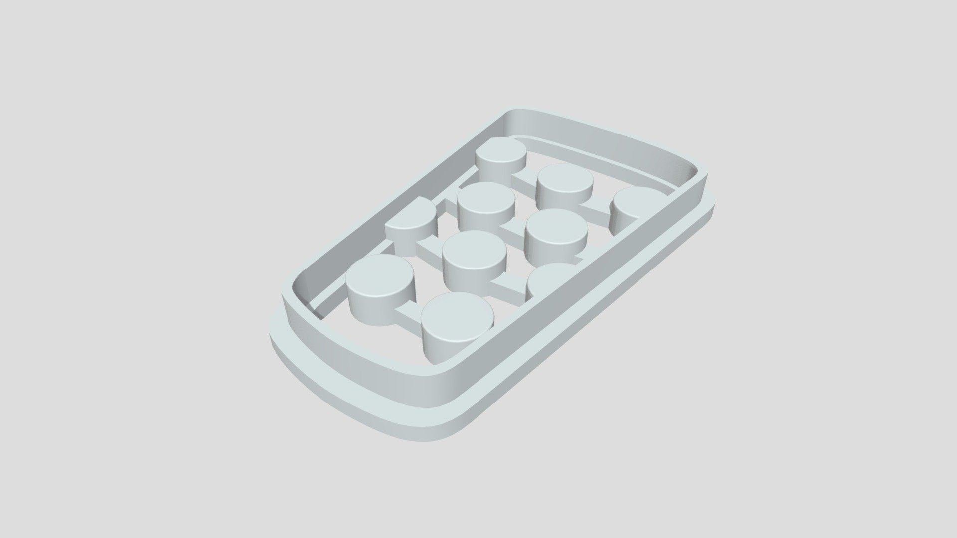 Cookie Cutter Glas Dubbeglas 3d model