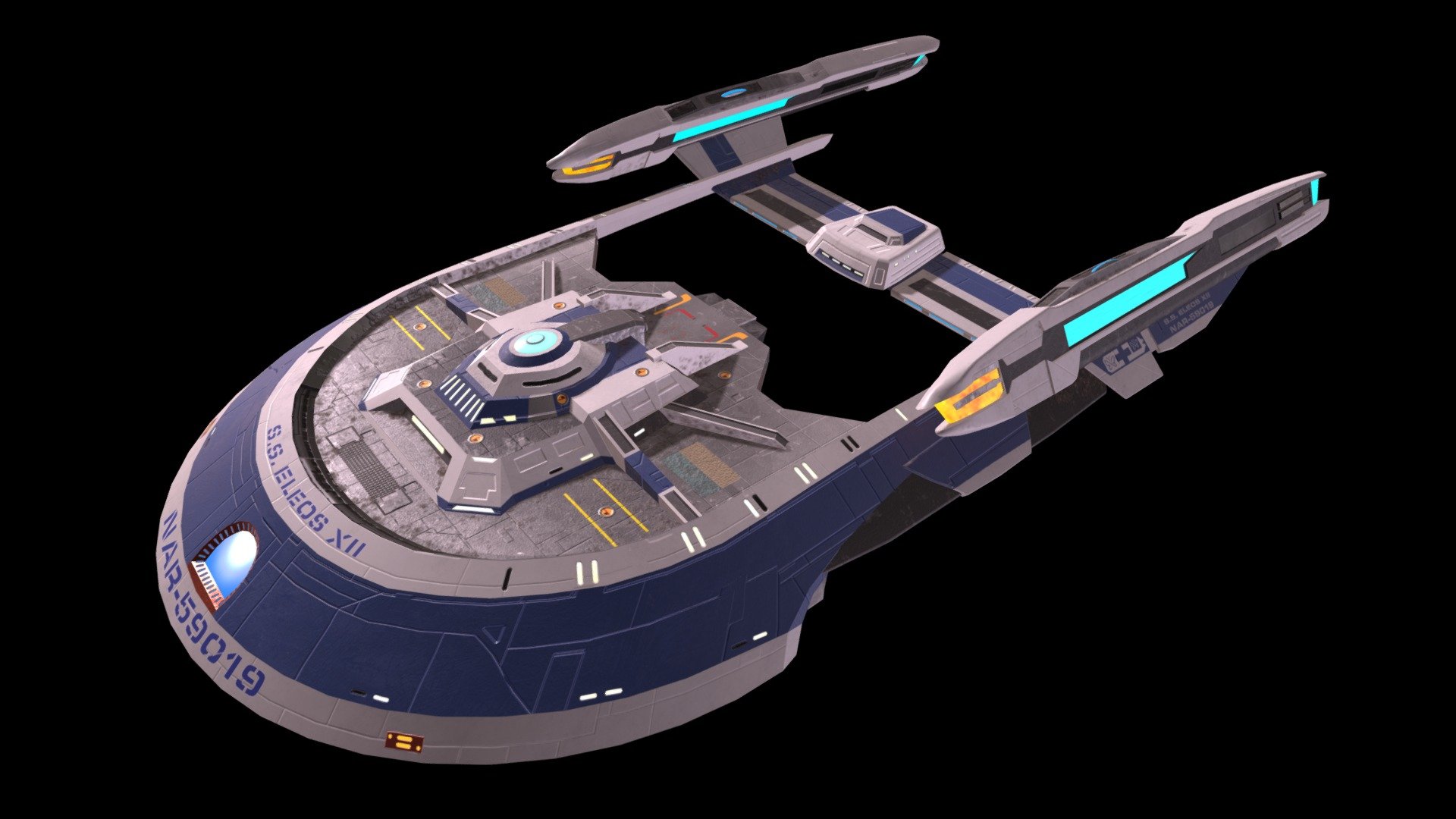 SS Eleos XII (Star Trek: Picard) 3d model