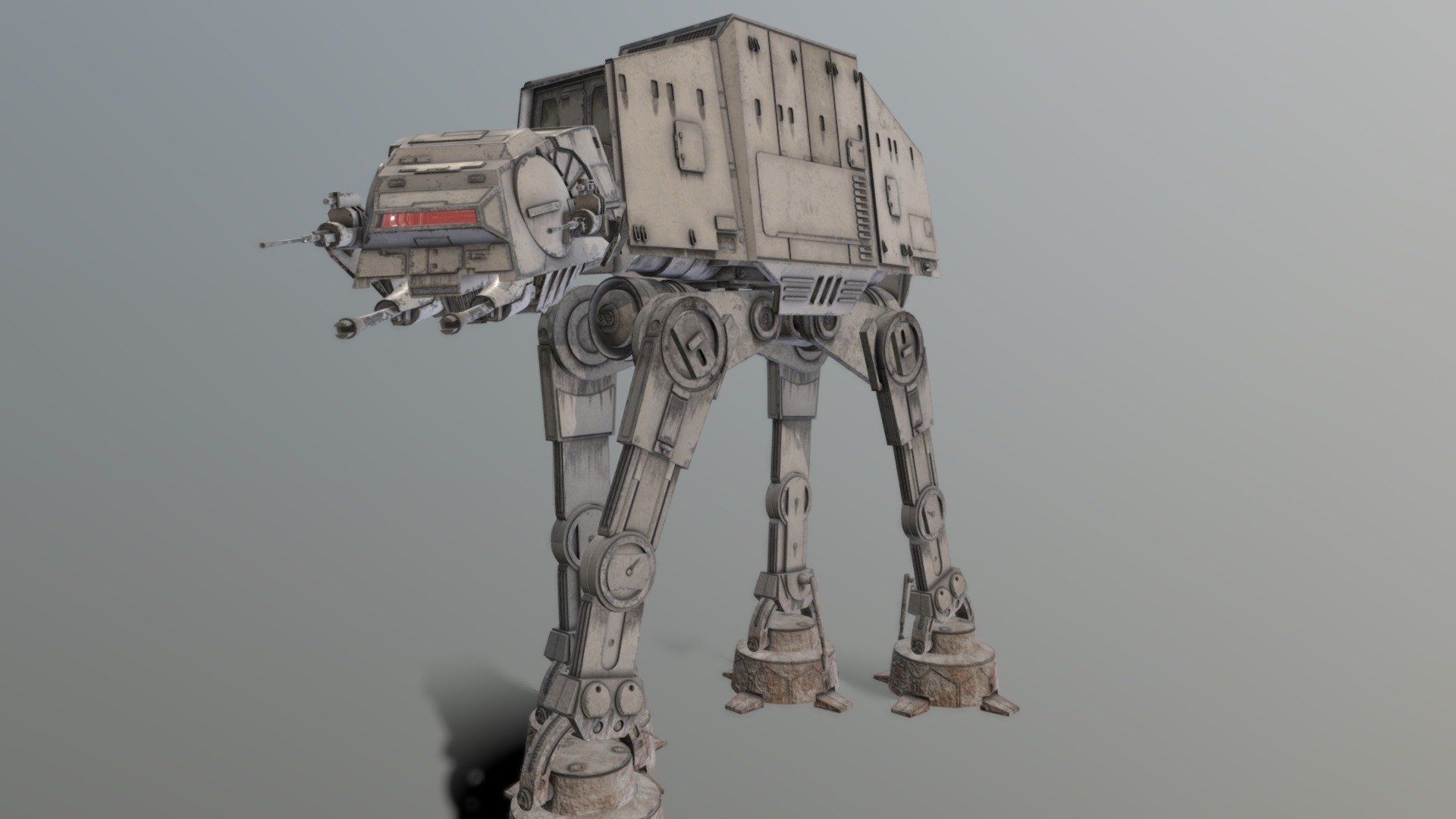 AT-AT Imperial Walker (Animated) 3d model