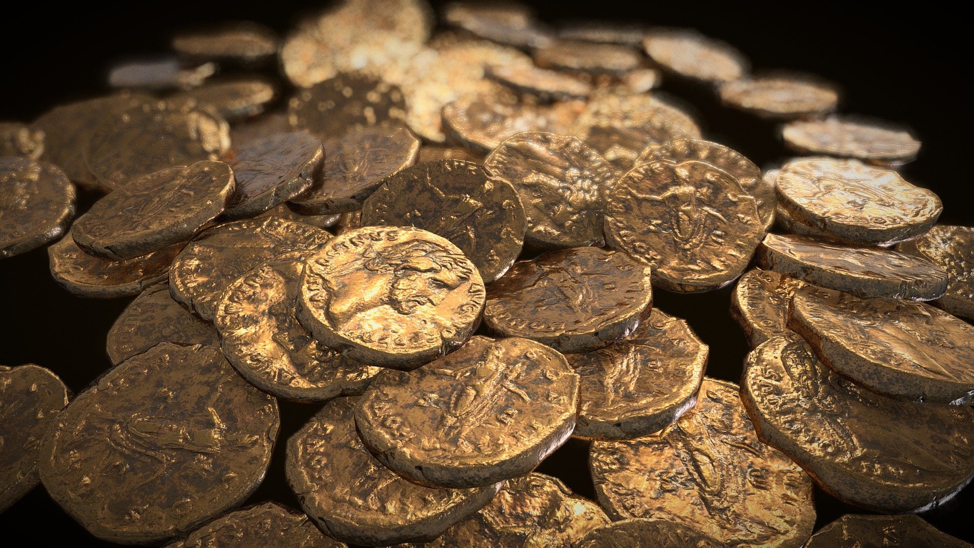 Roman Coins 3d model