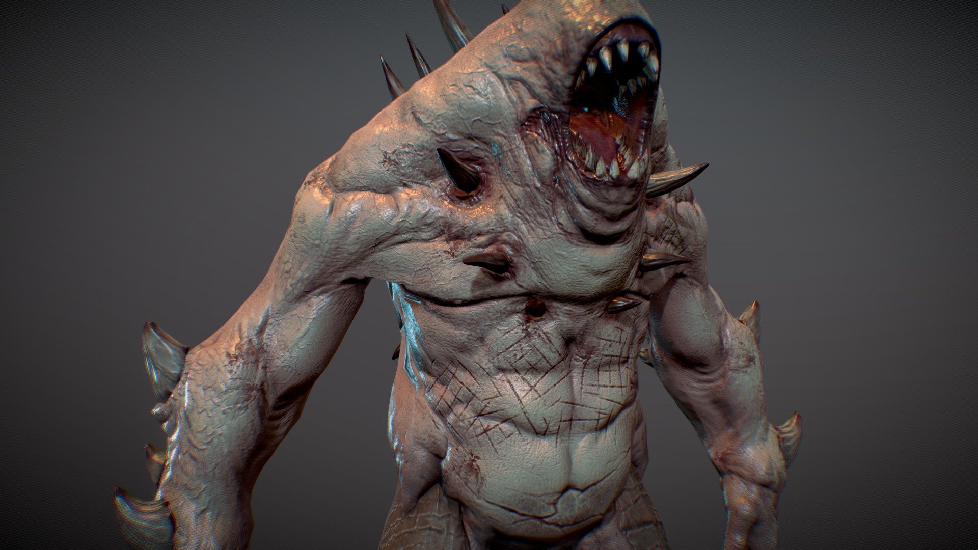 Demon creature 3d model