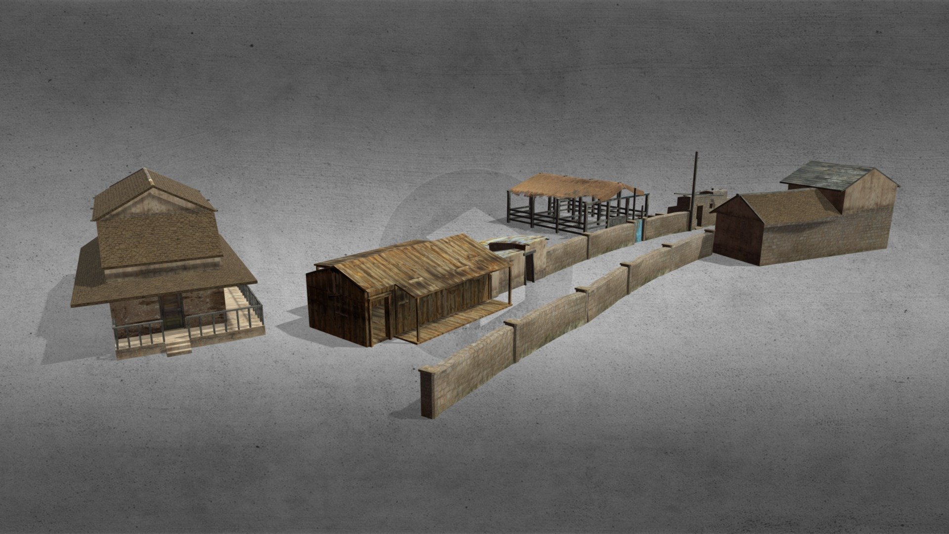 Shanty 2 Farm 3d model