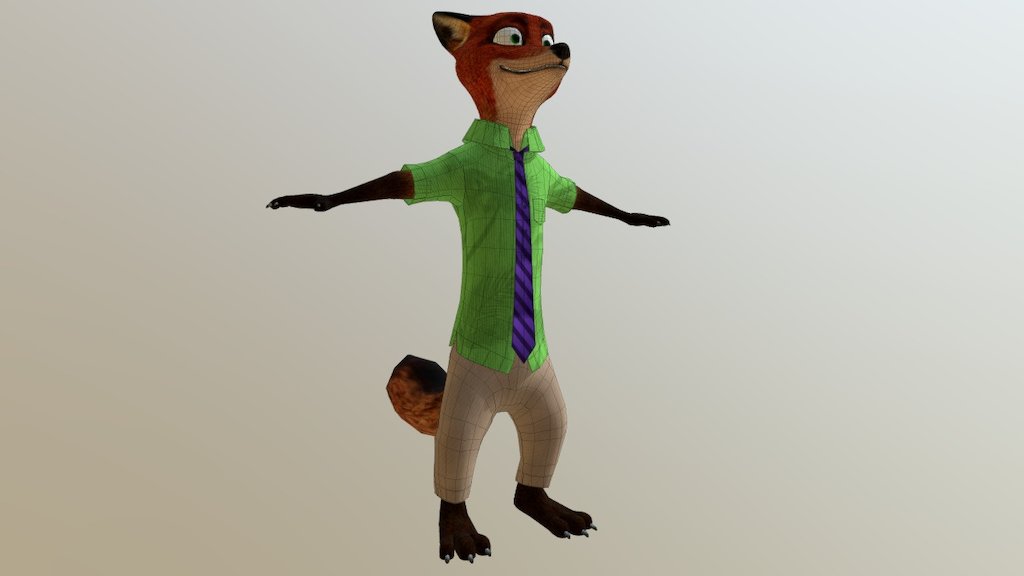 Nick Wilde 3d model