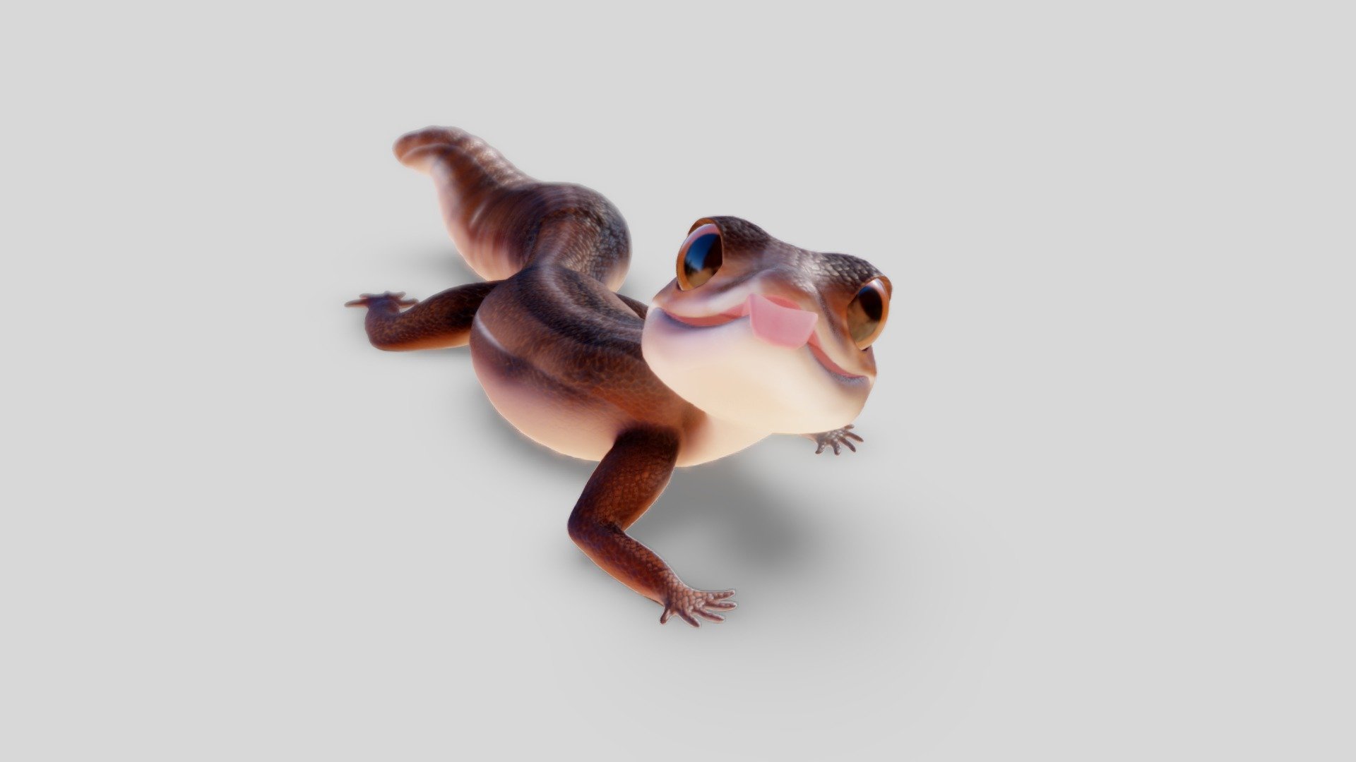 Fat Tailed Gecko 3d model