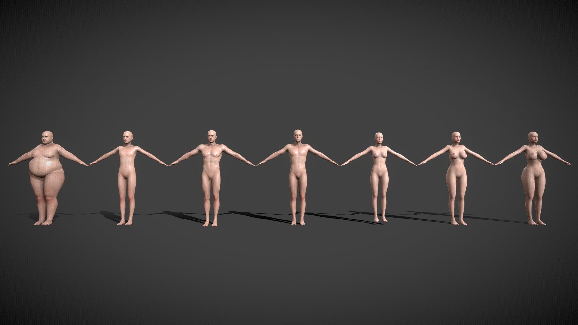 human body mesh 3d model