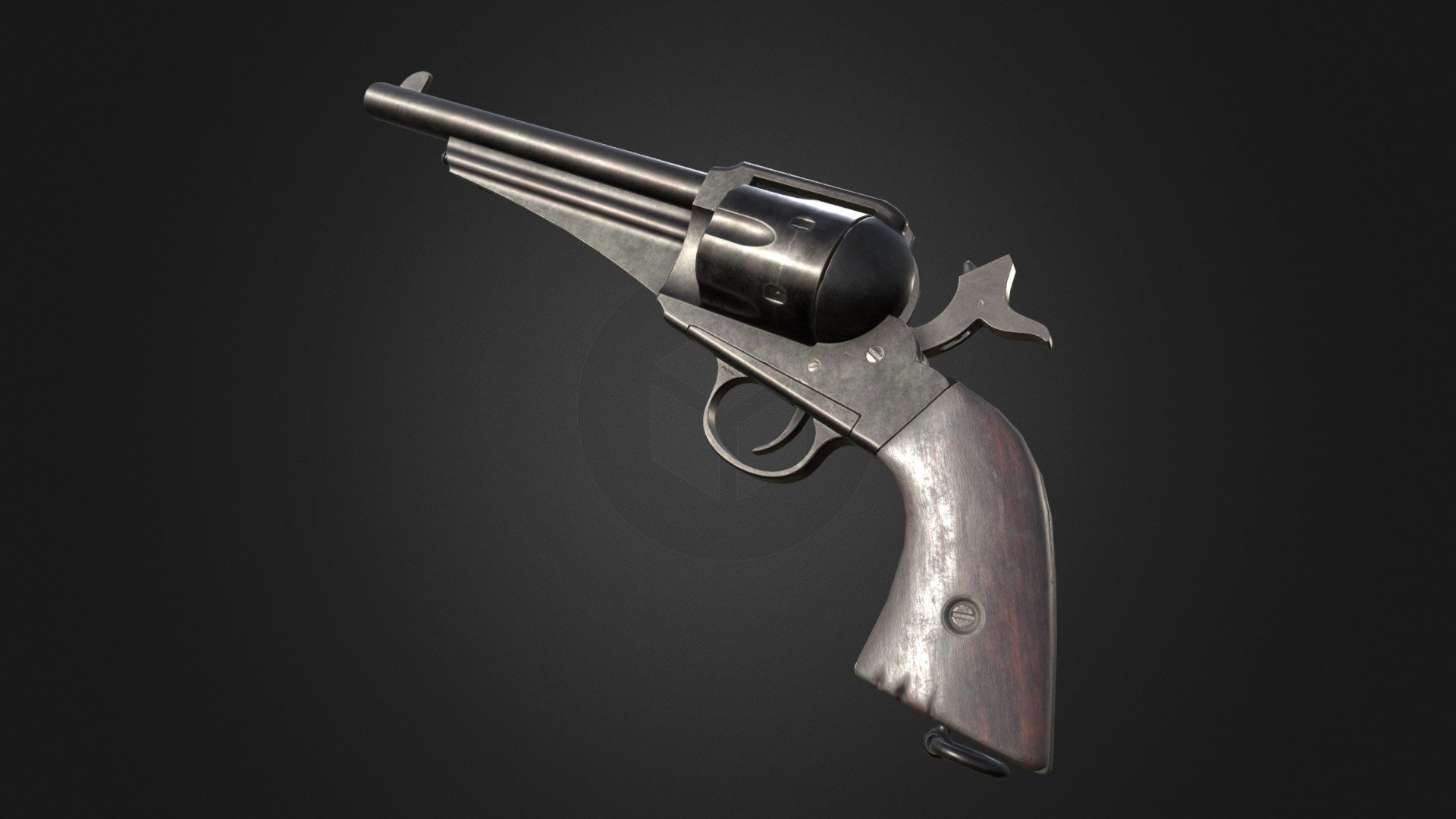 Remington 1875 Revolver 3d model