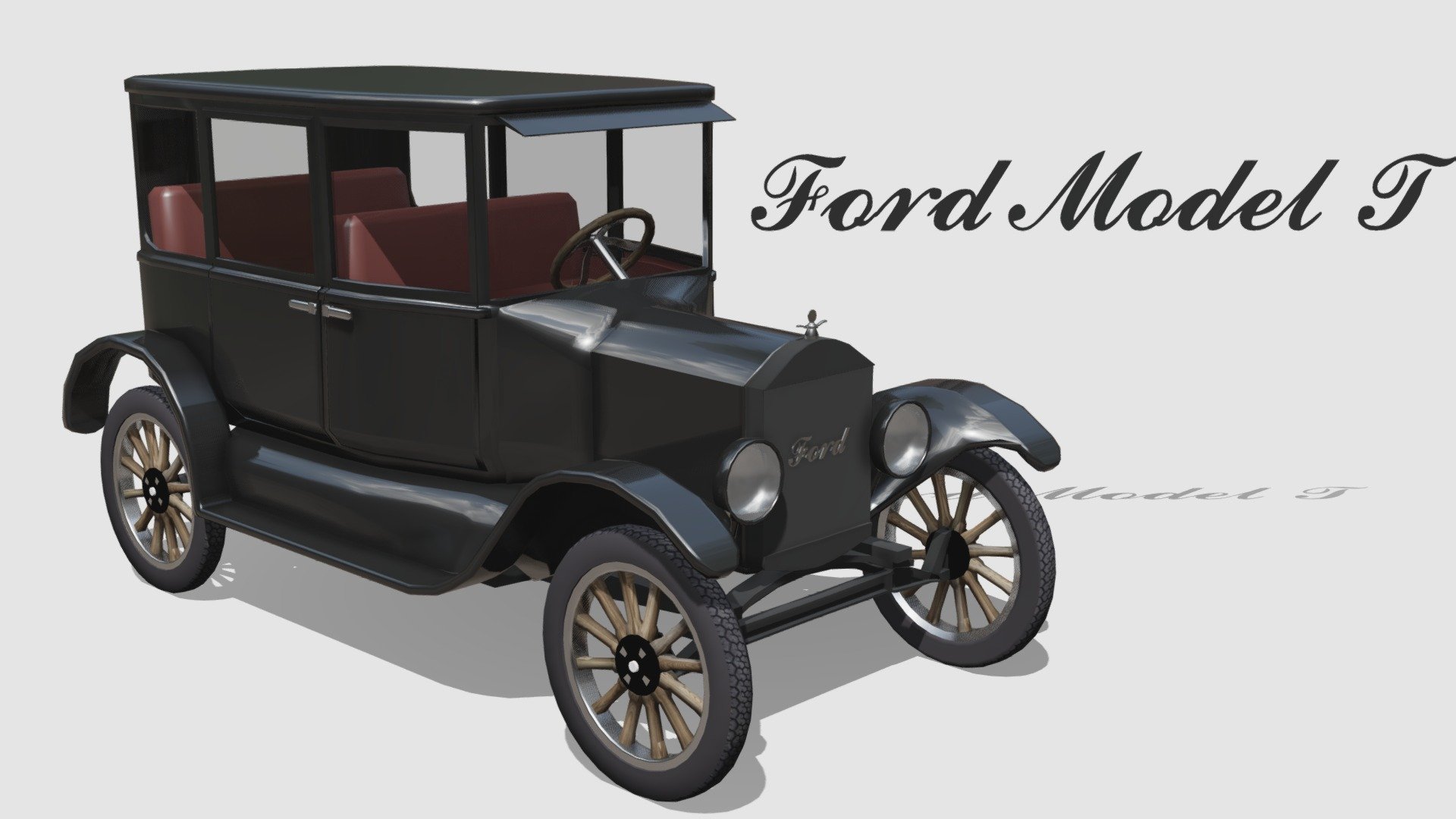 Ford Model T v2 Downloadable 3d model