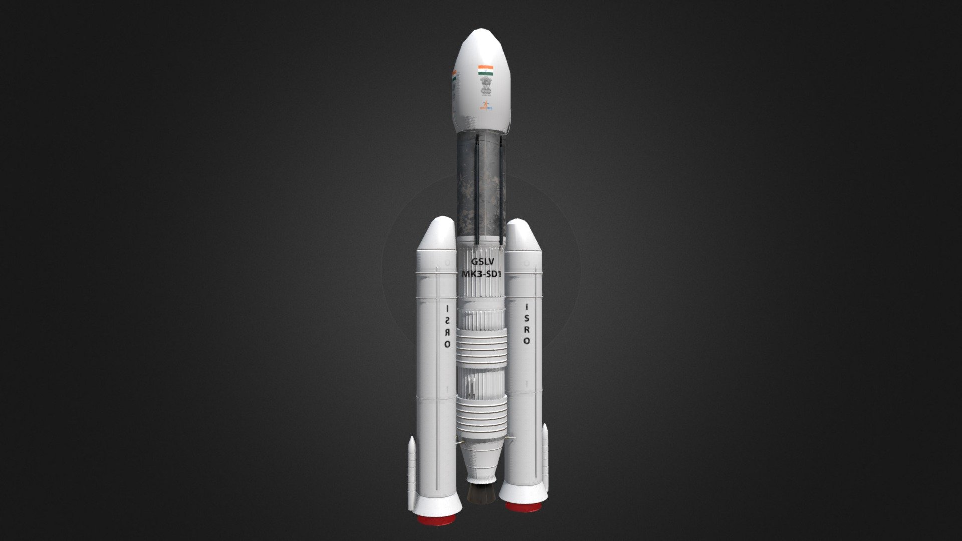 GSLV Mk3 3d model