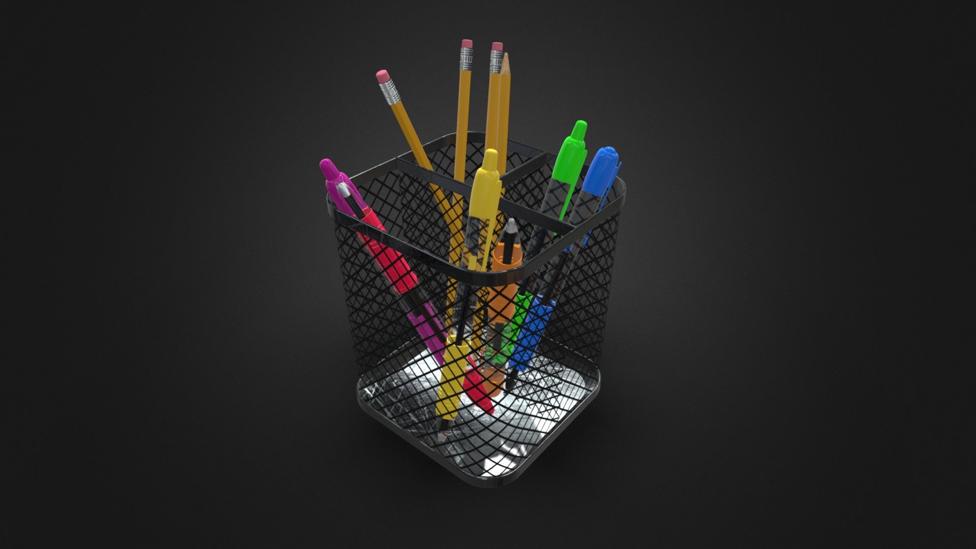 Pencil / Pen Holder 3d model