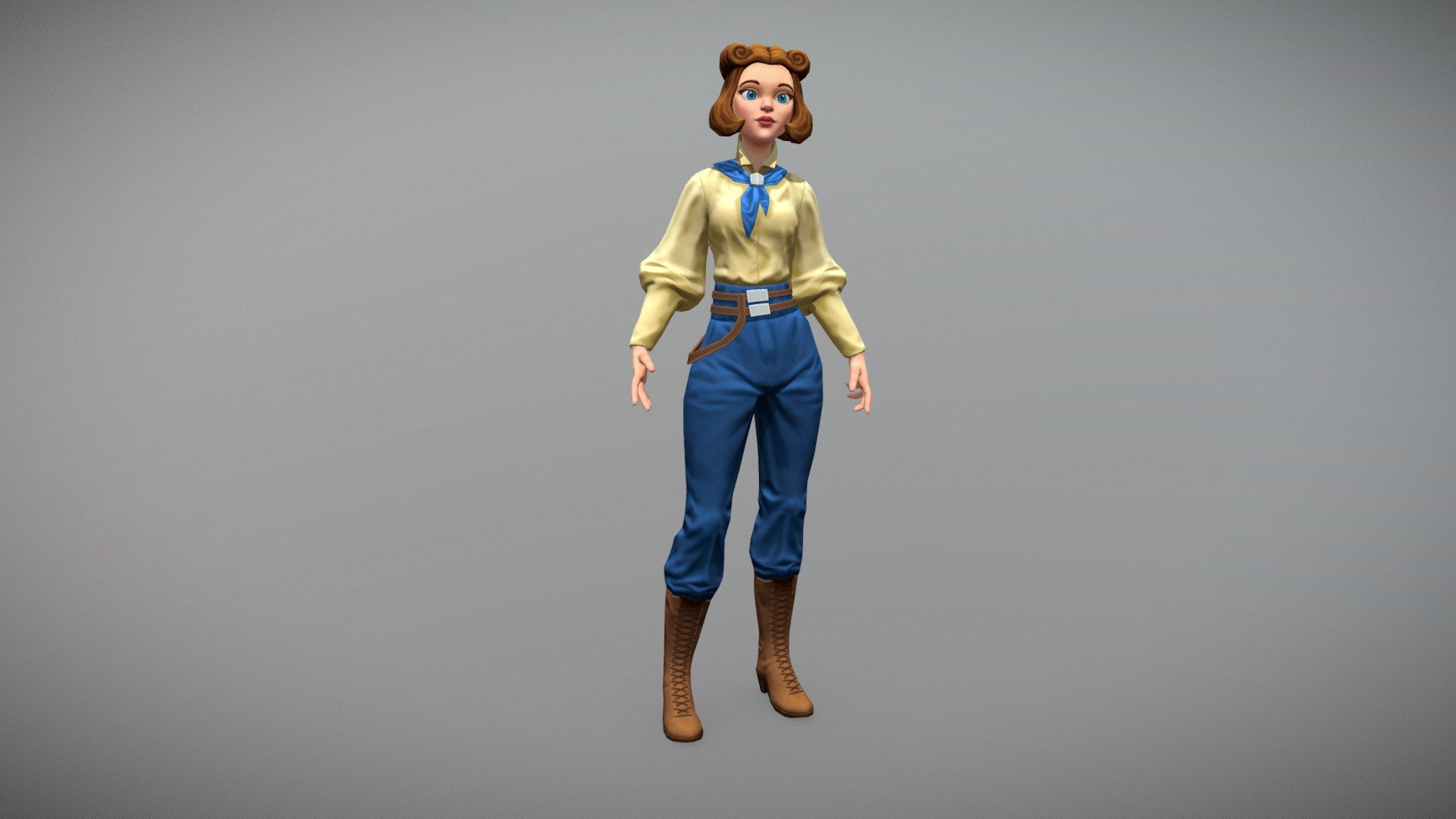 The Girl 3d model