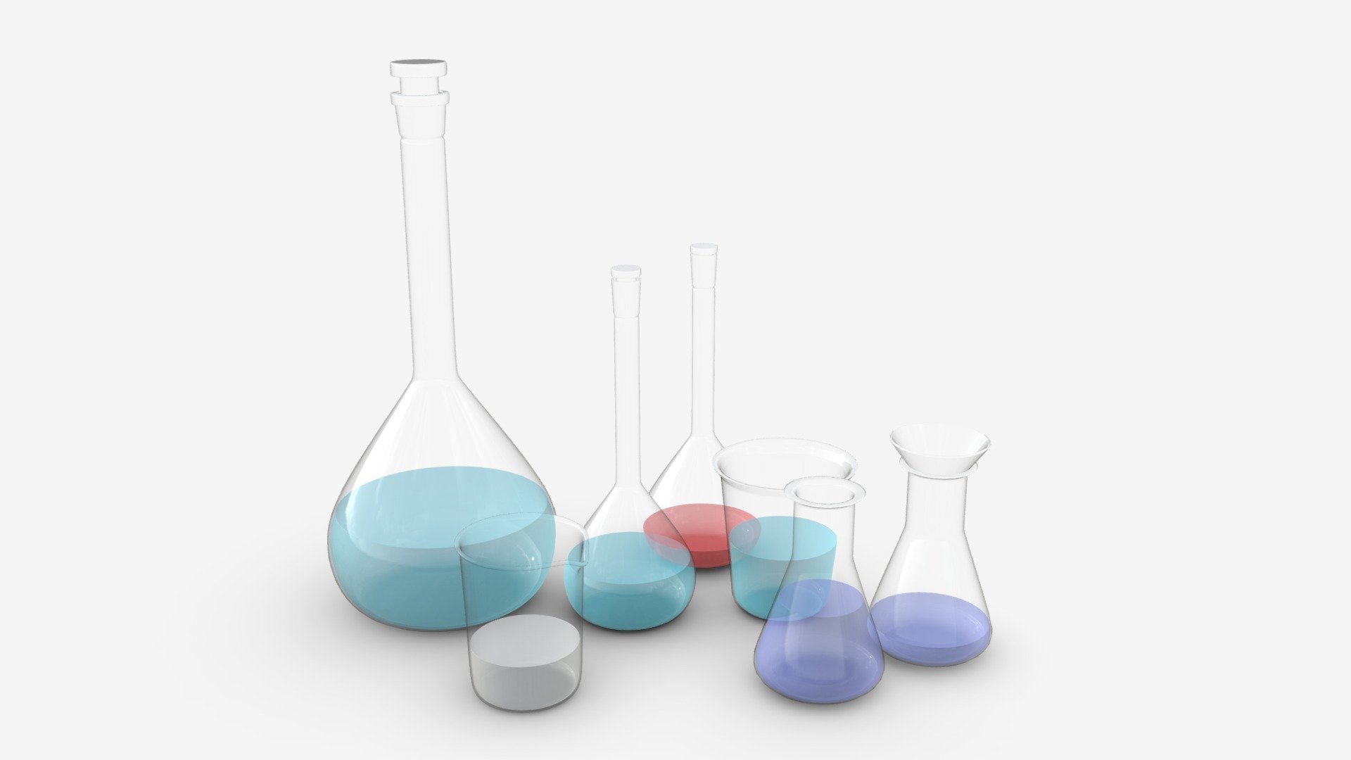 Chemical lab equipment 3d model