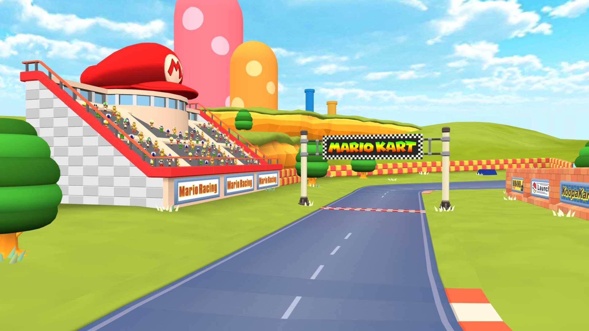 N64 Mario Raceway 3d model