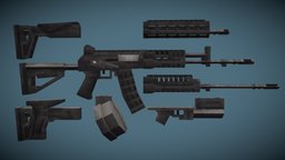 Ak12 low poly