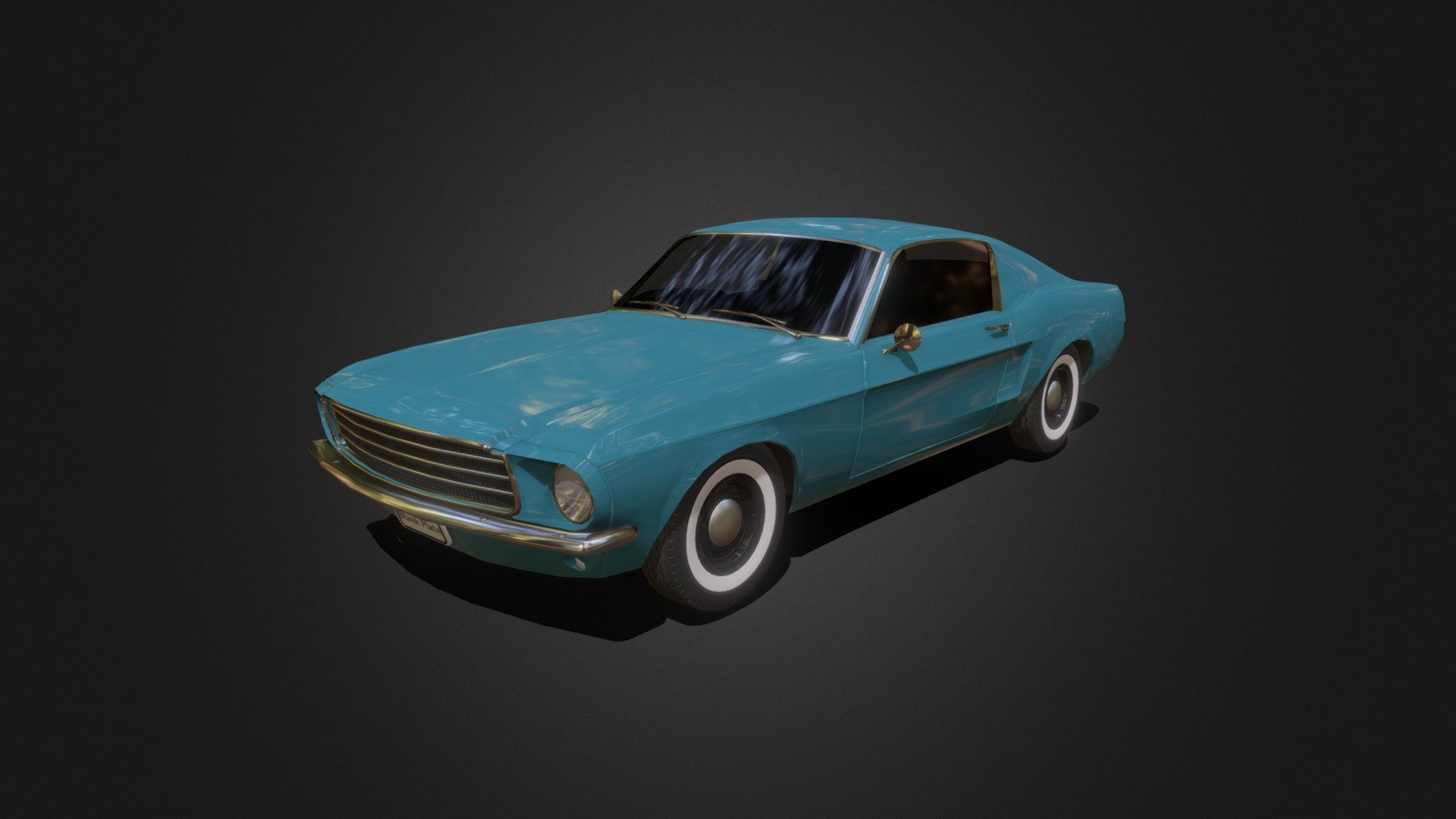 1960s Muscle Car 3d model