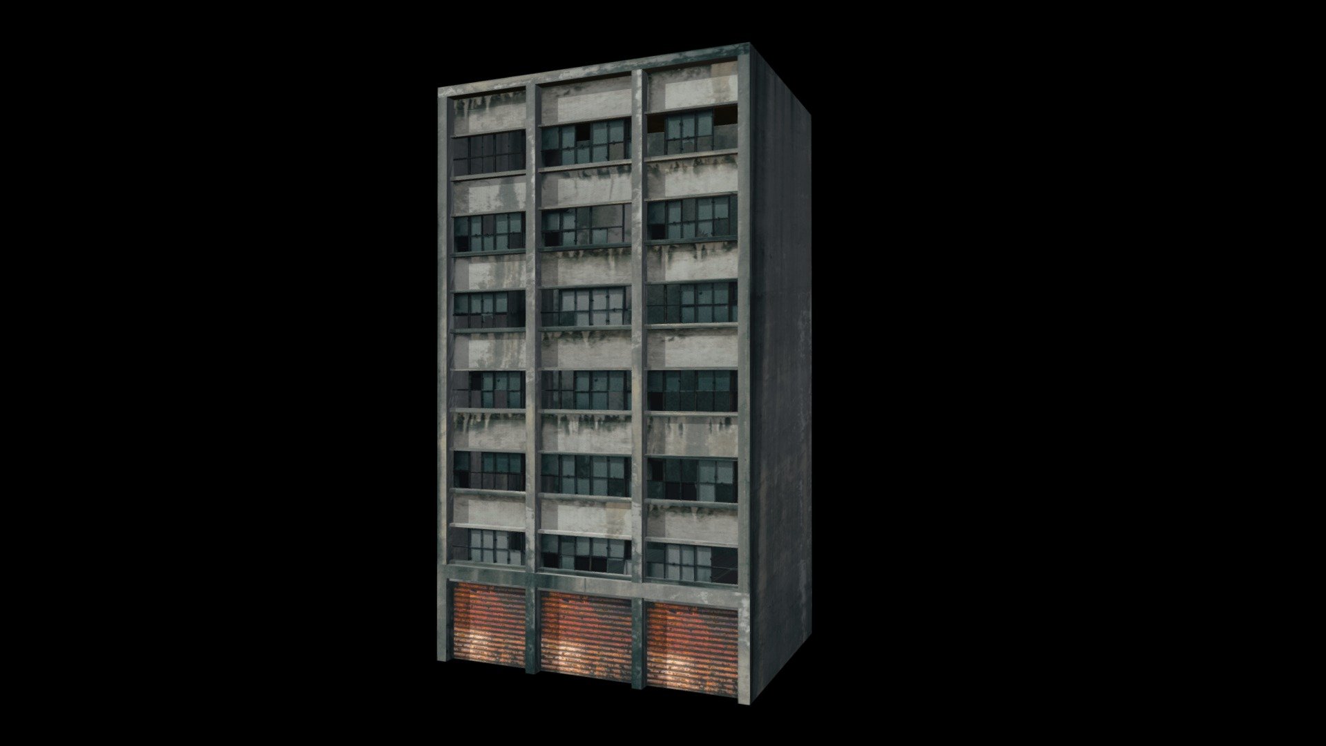 Abandoned building 3d model