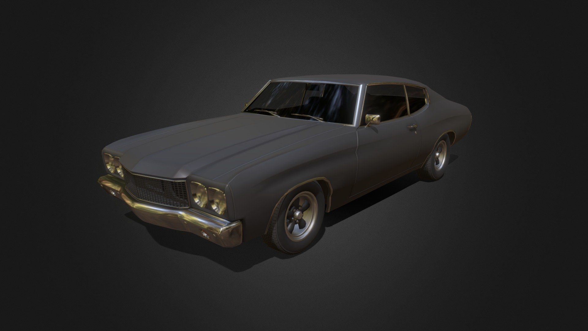 1970s Muscle Car #3 3d model