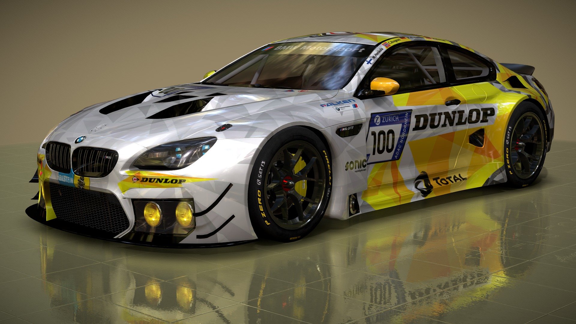 BMW M6 GT3 2018 💛 3d model