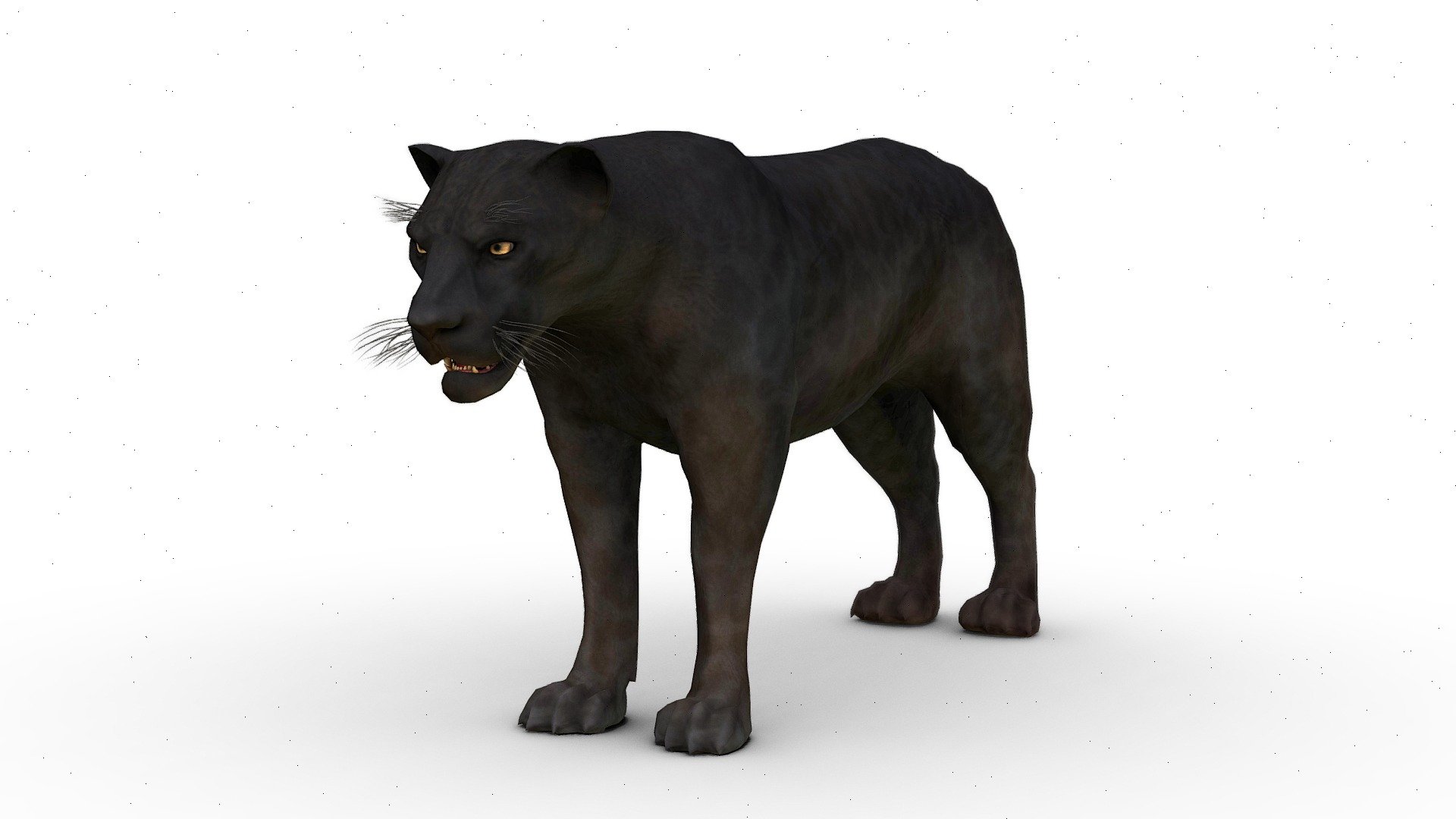 3D Black Panther 3d model